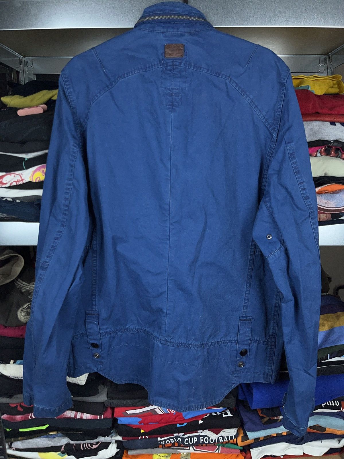 G-Star × Japanese Brand Gstar blue dyed multi zip cargo jacket racing style y2k Size US L / EU 52-54 / 3 - 3 Thumbnail