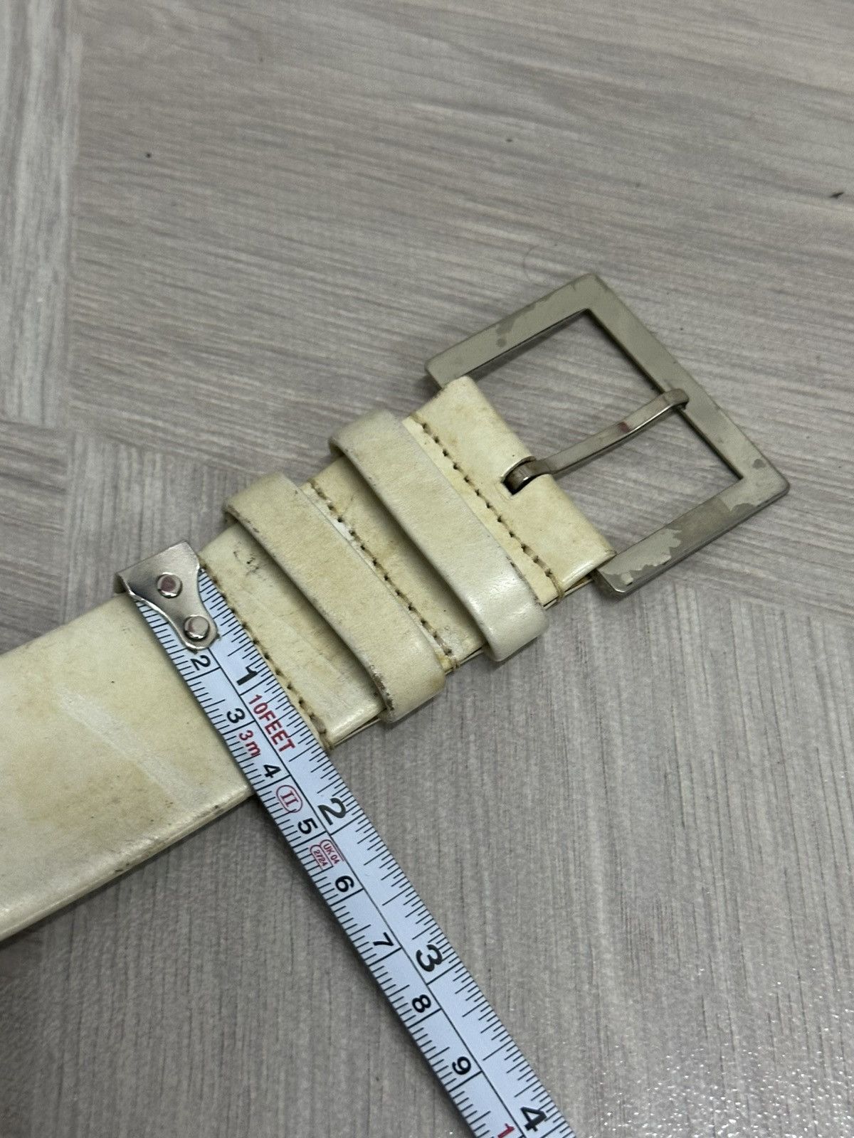Comme des Garcons Homme Plus Robe de Chambre Comme des Garçons Leather Distressed Belt Size ONE SIZE - 12 Thumbnail