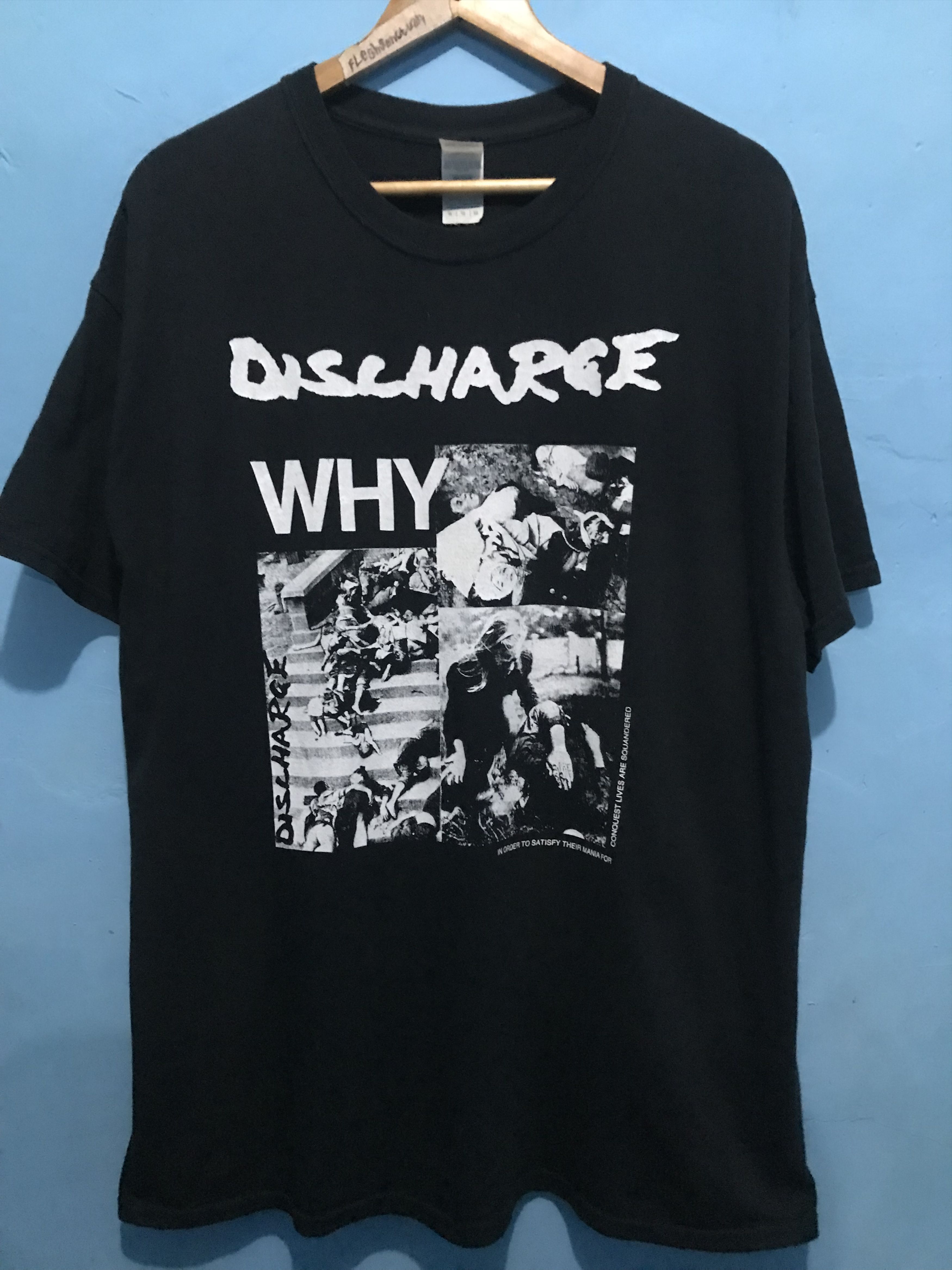 Band Tees Discharge Disgust GBH Nausea Chaos UK The Exploited DOOM Size US XL / EU 56 / 4 - 1 Thumbnail