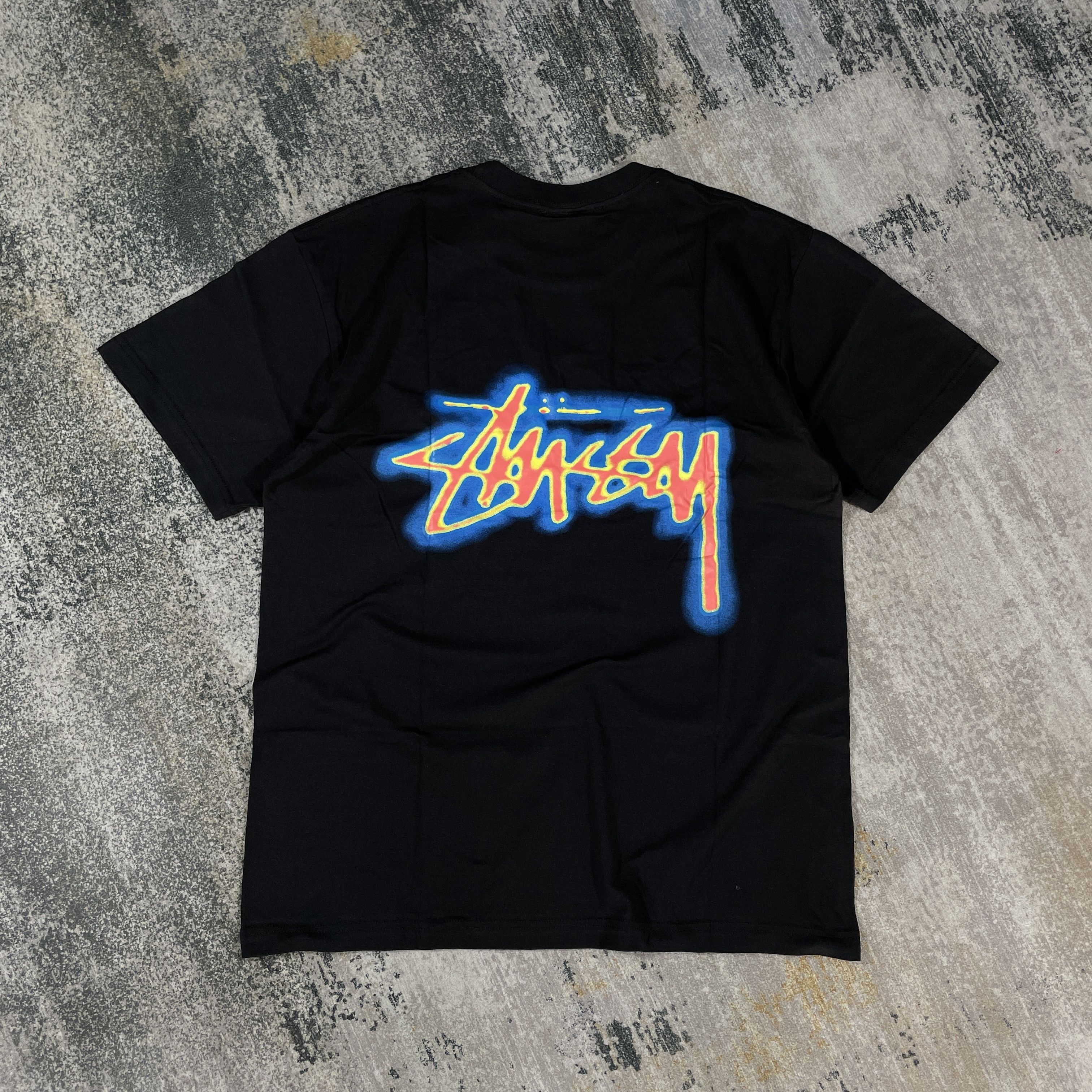 Stussy STUSSY THERMAL BIG STOCK TEE BLACK Size US M / EU 48-50 / 2 - 3 Thumbnail