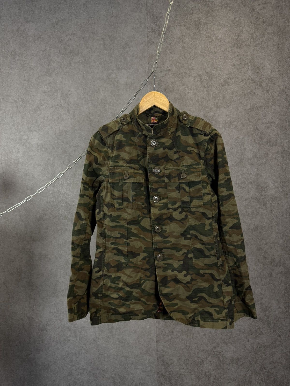 Pretty Green Pretty Green camo military jacket Size US XS / EU 42 / 0 - 1 Thumbnail