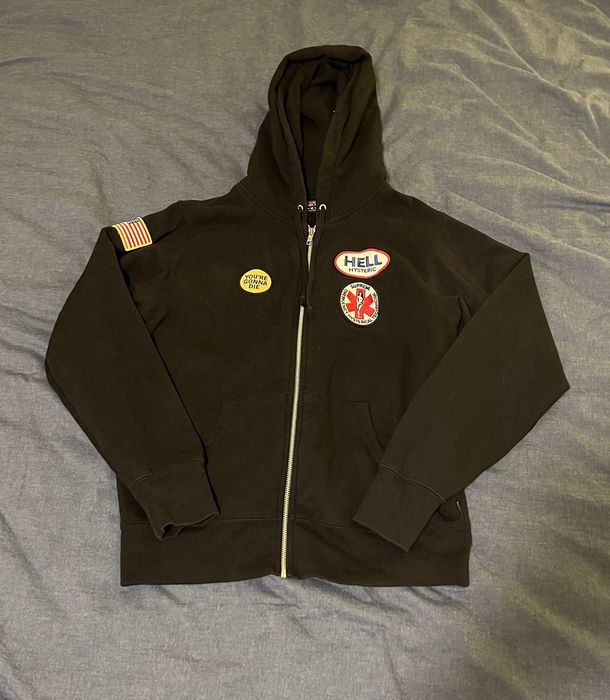 Supreme Supreme x Hysteric Glamour Zip Up Hoodie | Grailed