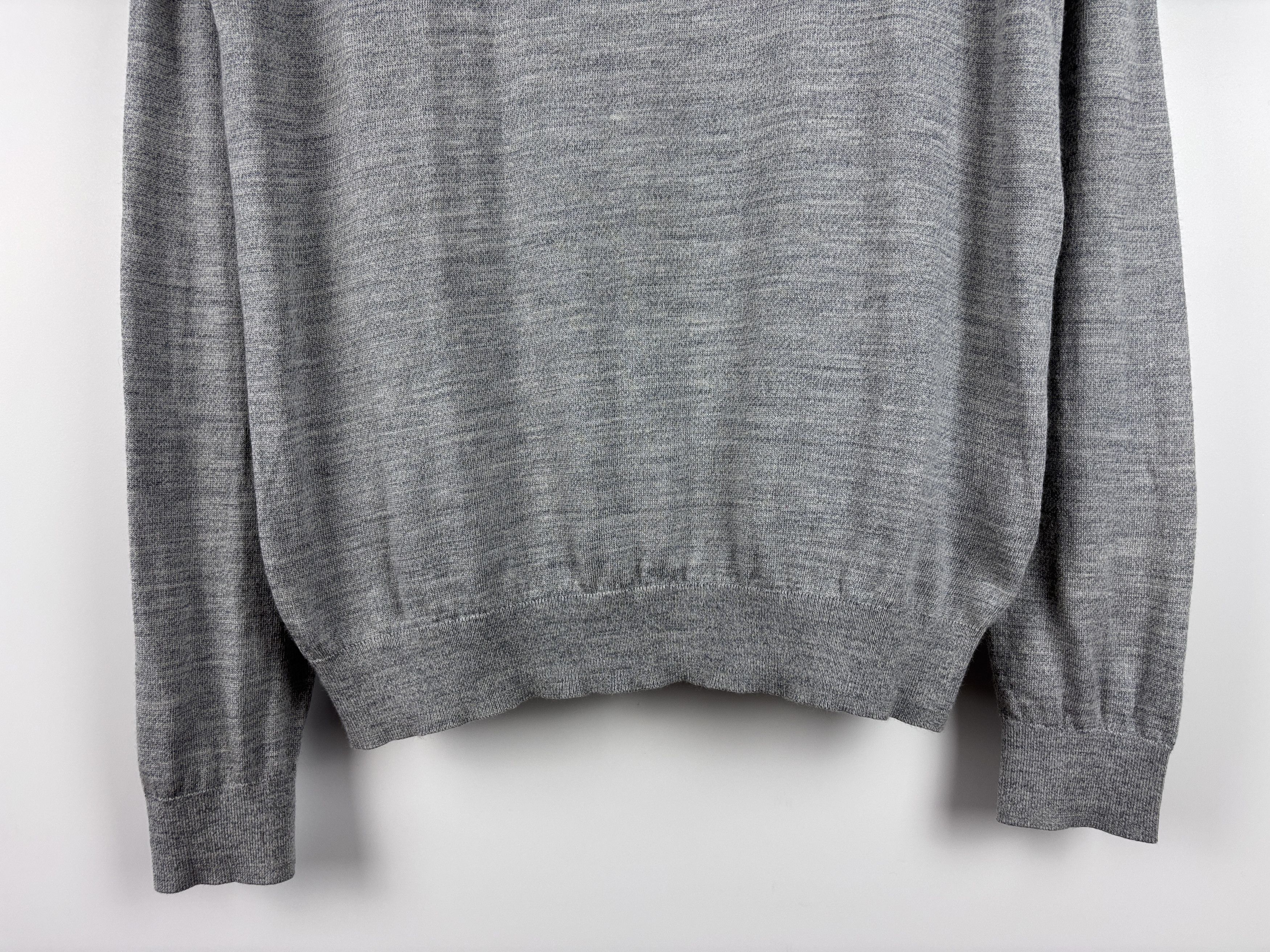 Reiss Mens Reiss Merino Wool 1/4 Zip Sweater Jumper Gray Size M Size US M / EU 48-50 / 2 - 3 Thumbnail