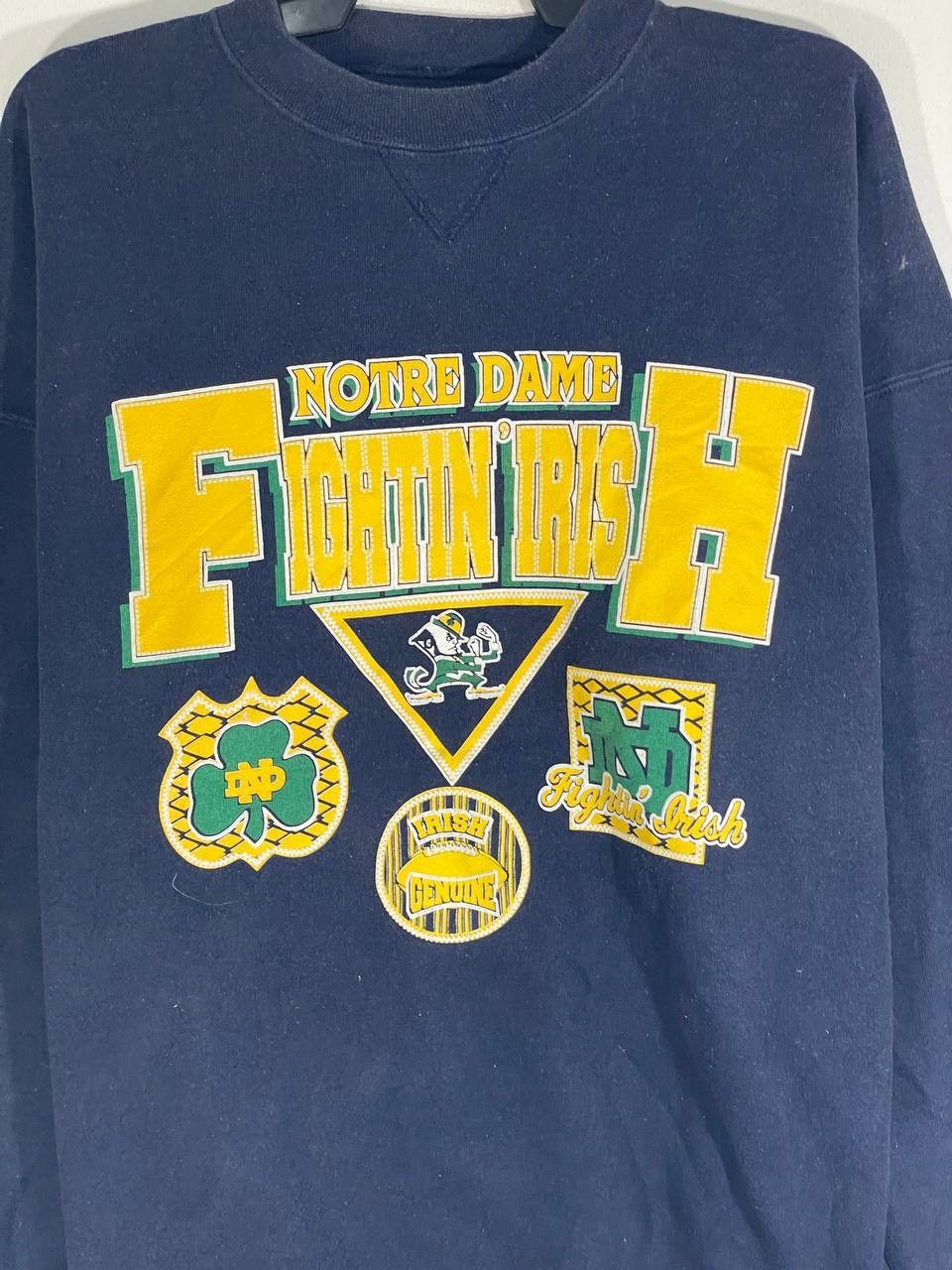 Other Vintage 90s notre dame university sweatshirt jumper size 2XL Size US XXL / EU 58 / 5 - 4 Thumbnail