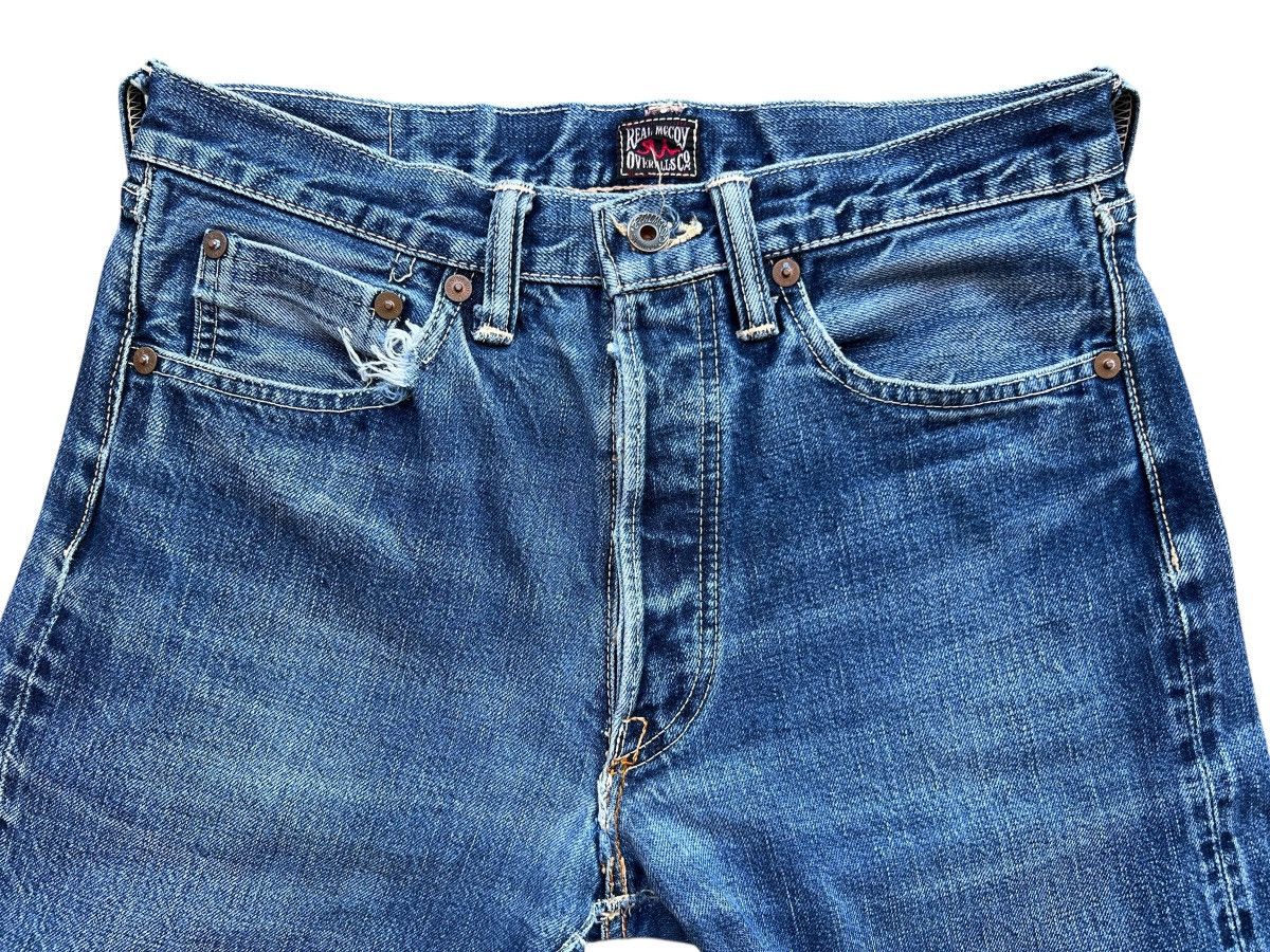 The Real McCoy's Vintage Real Mccoy Japan Selvedge Faded Denim Jeans 30x32 Size US 30 / EU 46 - 7 Thumbnail