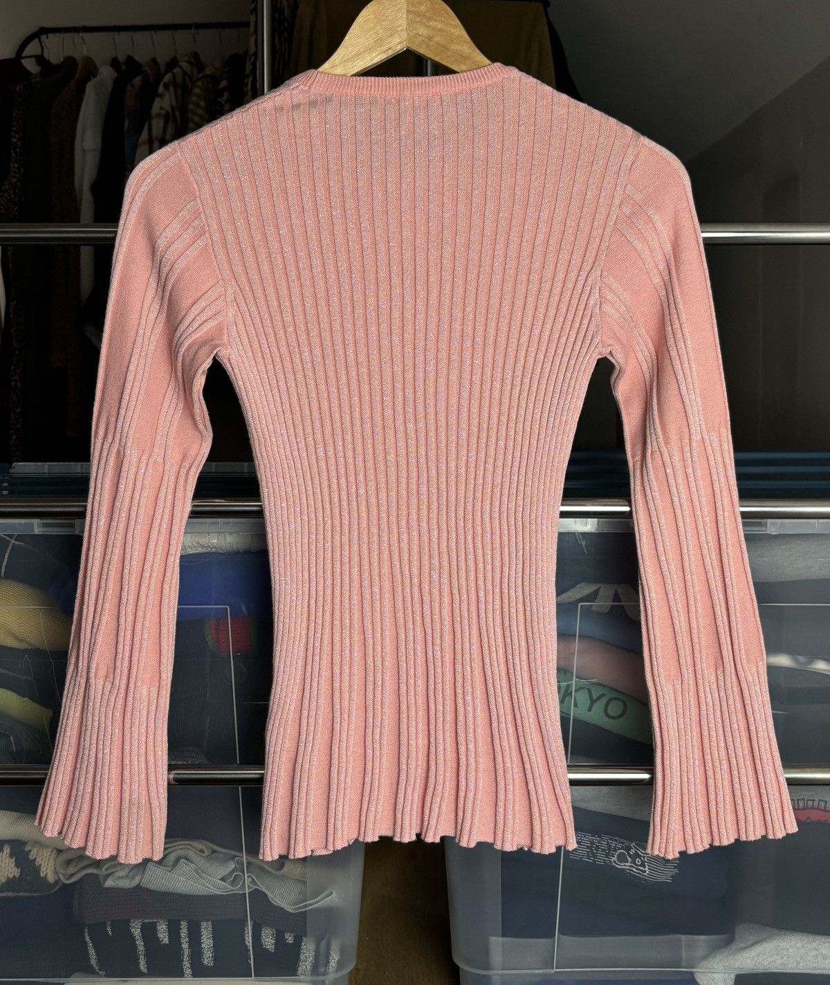 Kenzo Kenzo Glossy Pleated Long Sleeve Top Size XS / US 0-2 / IT 36-38 - 5 Thumbnail