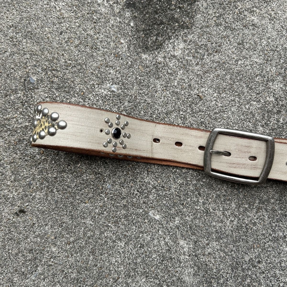 Kapital Vintage studded leather belt (Kapital Style) Size ONE SIZE - 5 Thumbnail