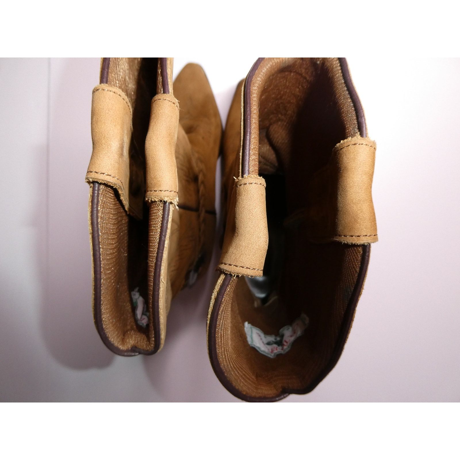 Oak Street Bootmakers Cowboy Boots, Brown, Gold Tip, Size 7.5, Oak Tree Farms Size US 7.5 / IT 37.5 - 6 Thumbnail