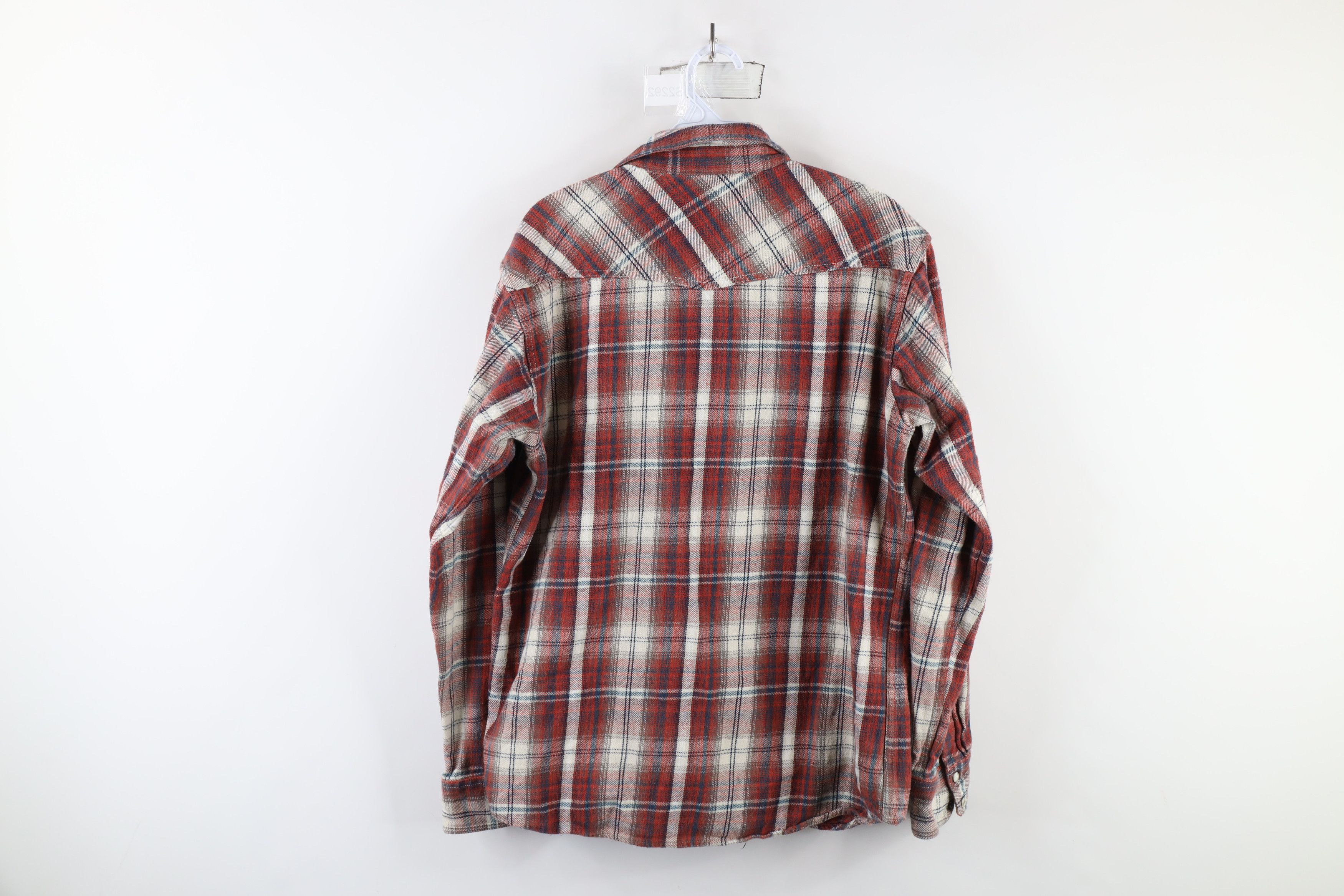 Ariat × Vintage Ariat Fit Heavyweight Western Flannel Snap Button Shirt Size US L / EU 52-54 / 3 - 10 Thumbnail