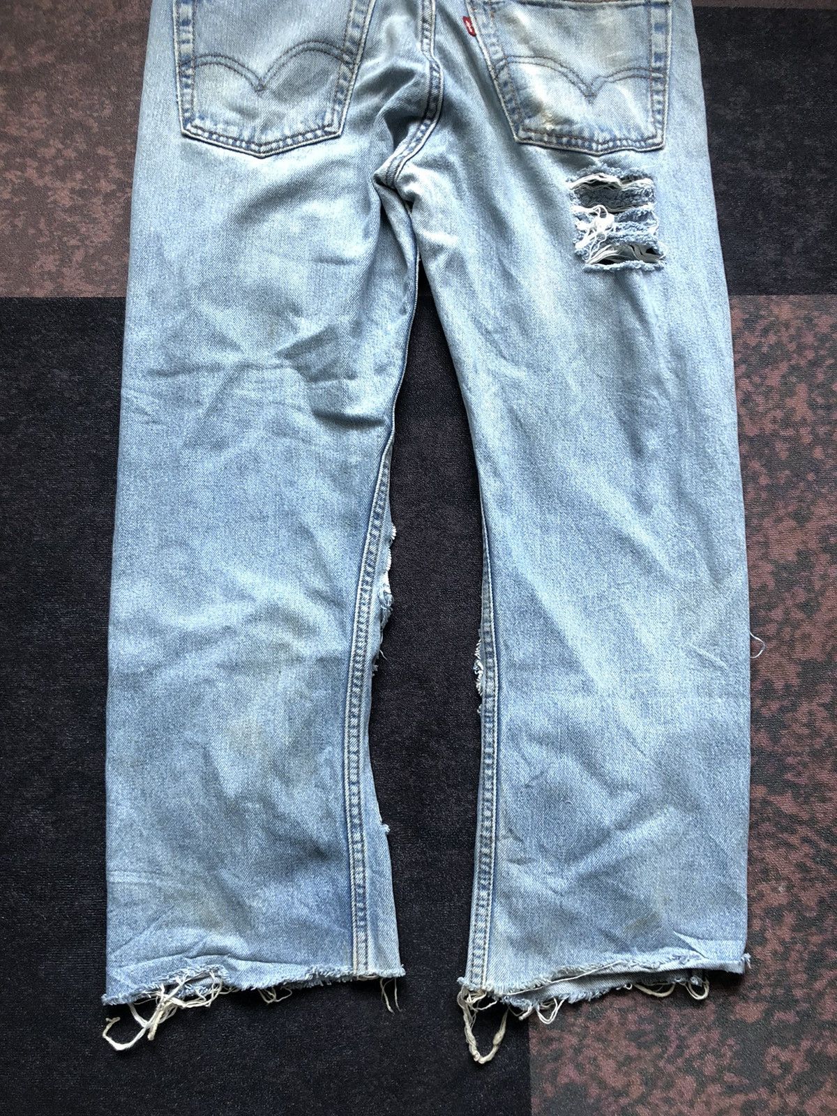Levi's Vintage Levi's 505 Ripped Jeans Hip Hop Style Size US 34 / EU 50 - 7 Thumbnail