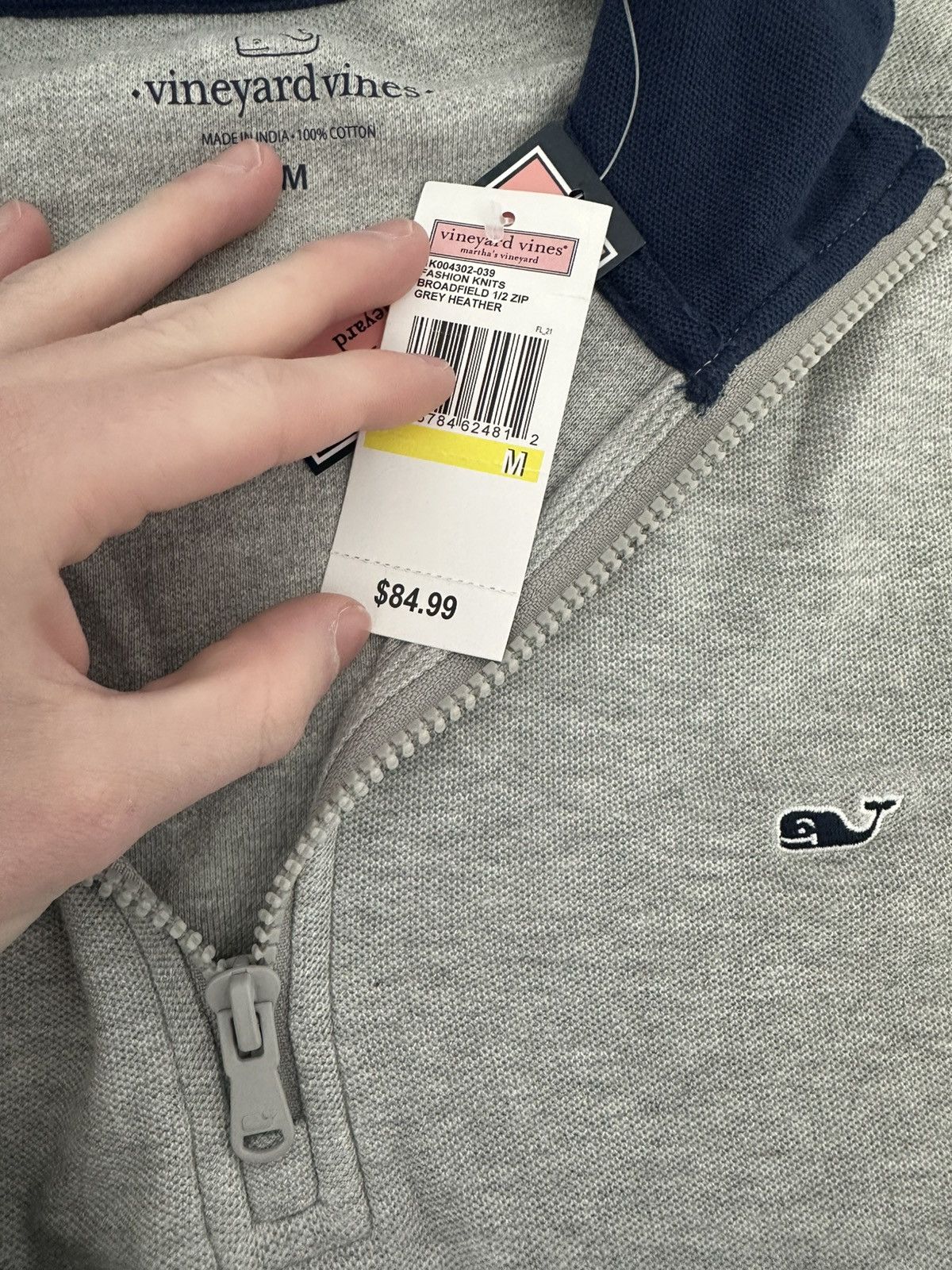 Designer × Vineyard Vines New Vineyard Vines Grey Zip up Size US M / EU 48-50 / 2 - 4 Thumbnail