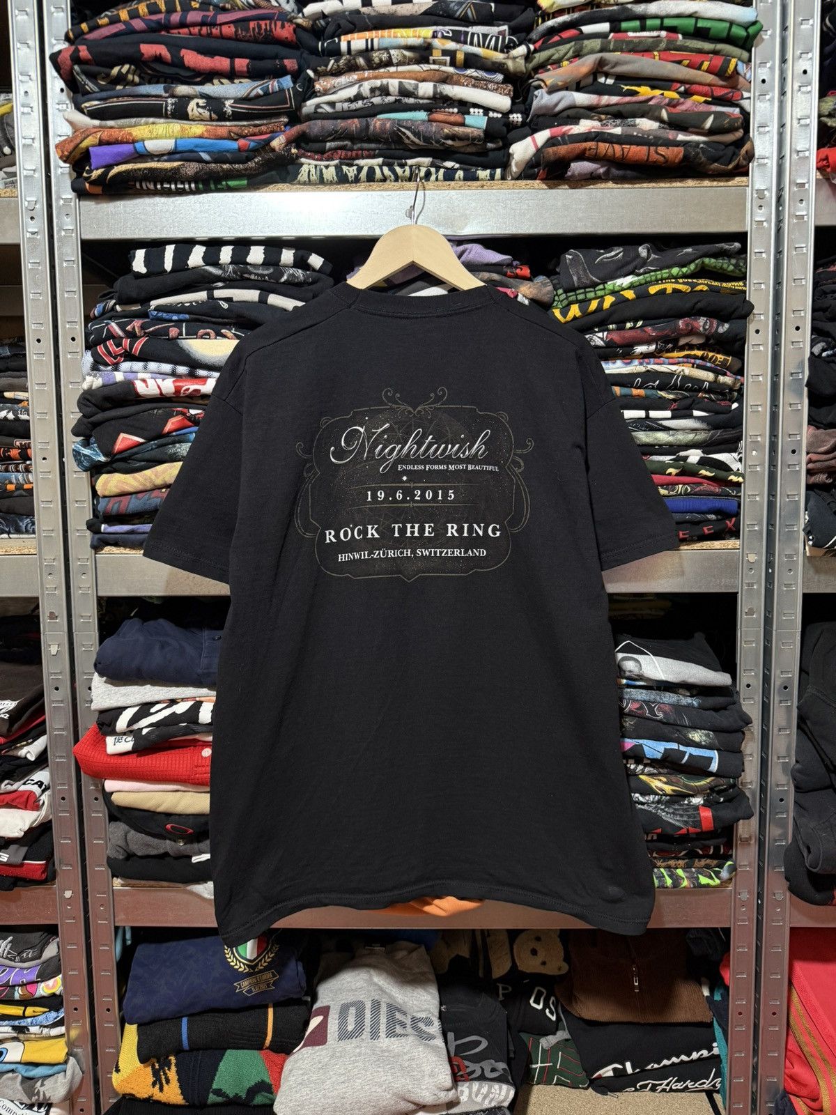 Band Tees × Vintage Vintage Nightwish Endless Forms Most Beautiful 2015 T-Shirt Size US XL / EU 56 / 4 - 2 Thumbnail