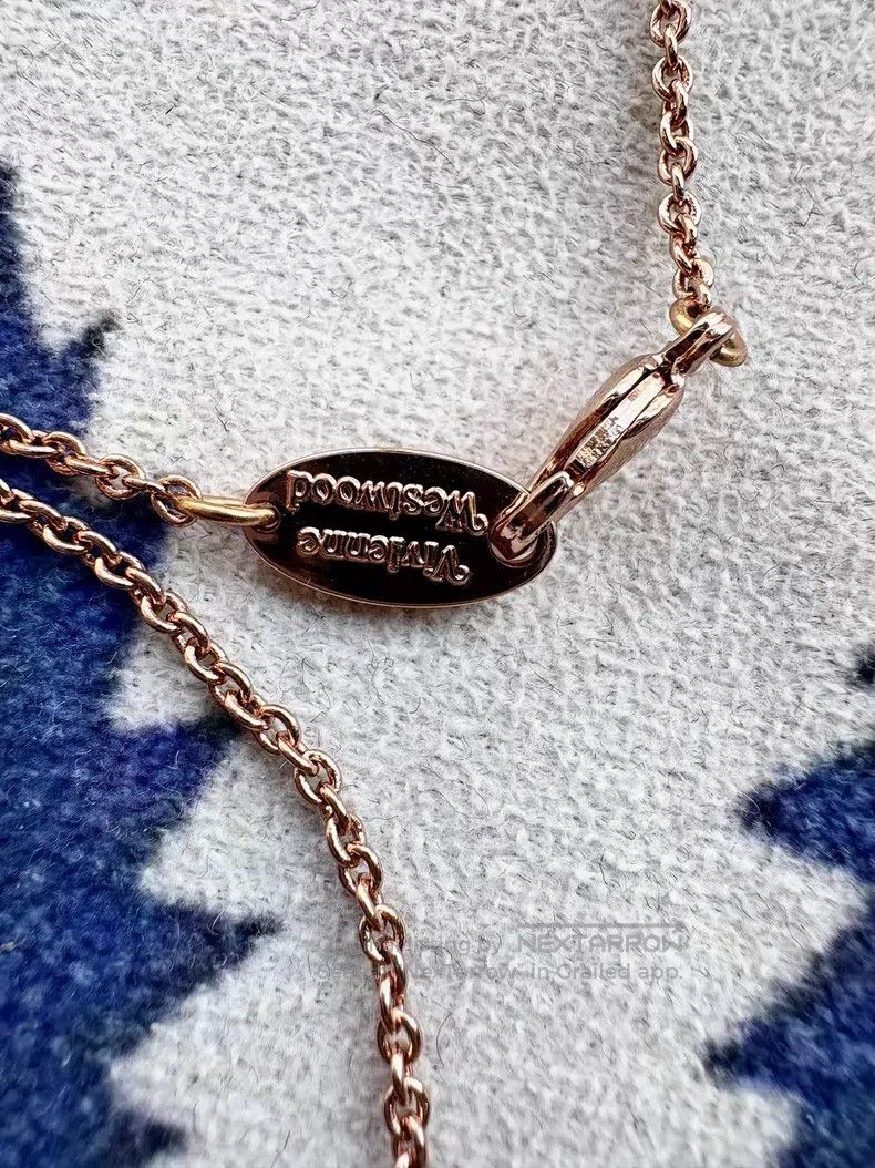 Vivienne Westwood Vivienne Westwood Pink Enamel Saturn Orb Necklace Size ONE SIZE - 9 Thumbnail