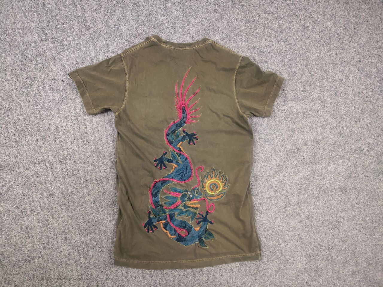 Maharishi Vintage Maharishi Japan Dragon Overprint Embroidered T-shirt Size US S / EU 44-46 / 1 - 5 Thumbnail