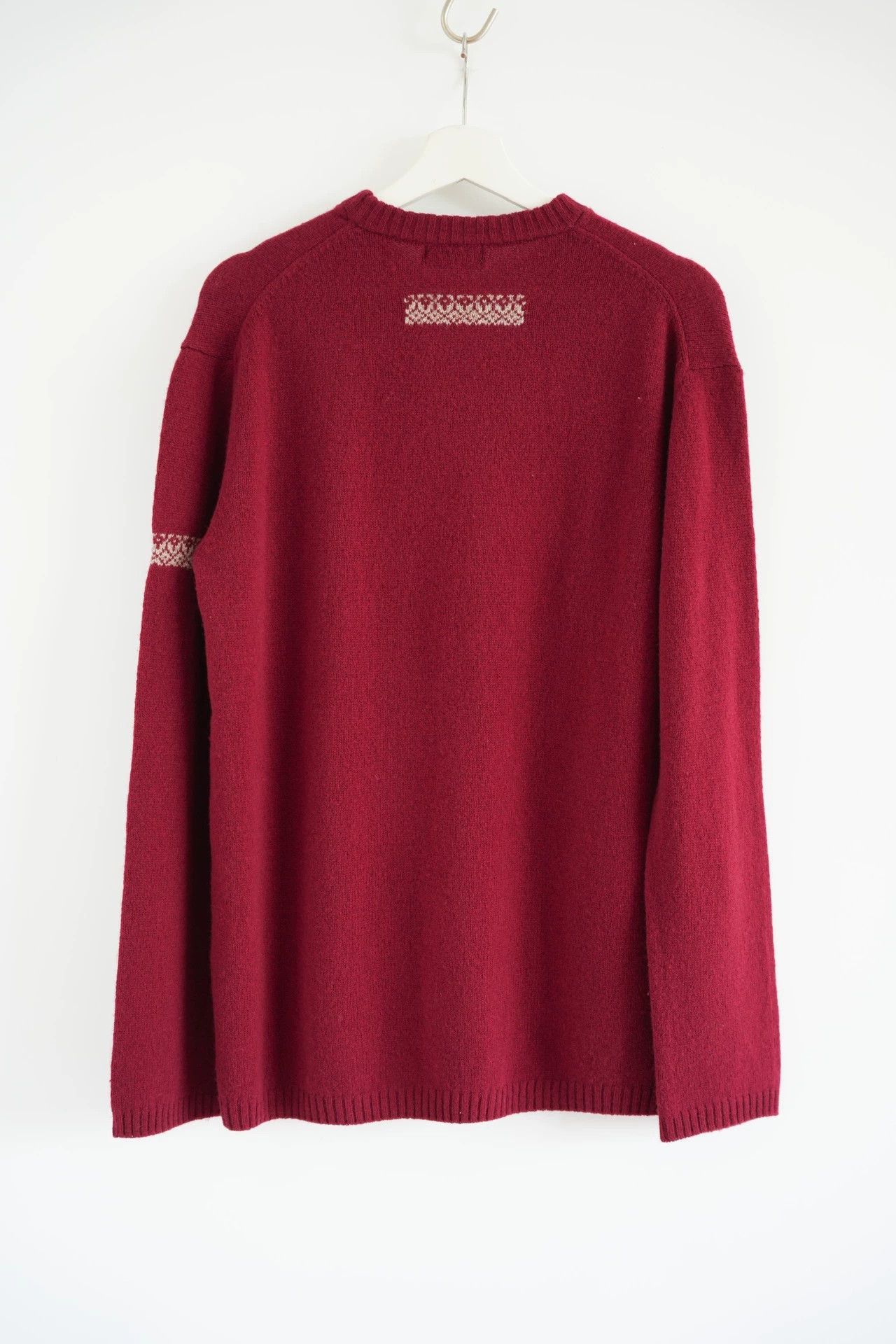 Yohji Yamamoto Yohji Yamamoto 09AW Bordeaux Red Ethnic Sweater Size US M / EU 48-50 / 2 - 2 Thumbnail