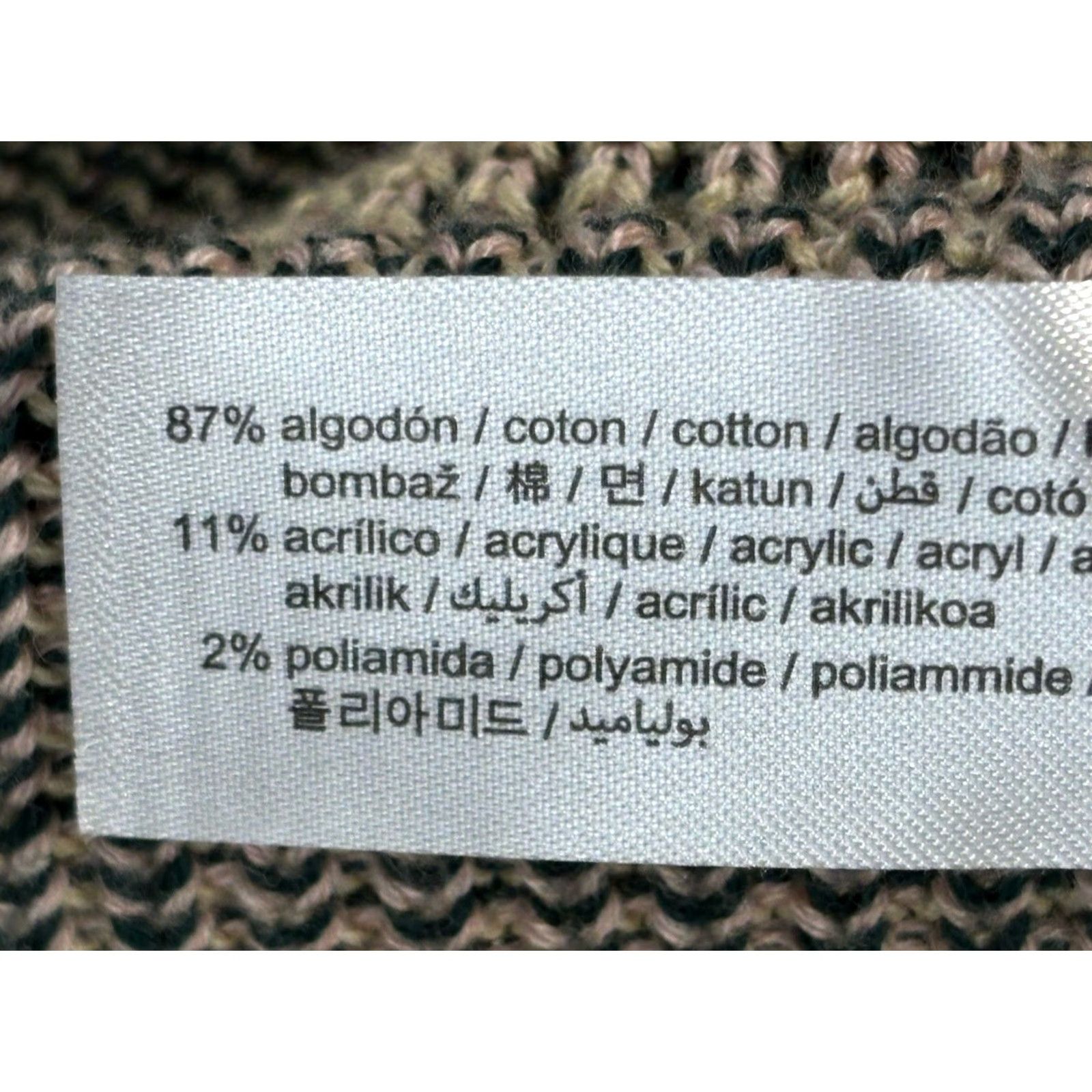 Zara Zara Jacquard Knit Cardigan Sweater Men’s L Oversized Full Button Grandpa Indie Grunge Multicolor Knit Cotton Blend Regular Men Size US L / EU 52-54 / 3 - 6 Thumbnail