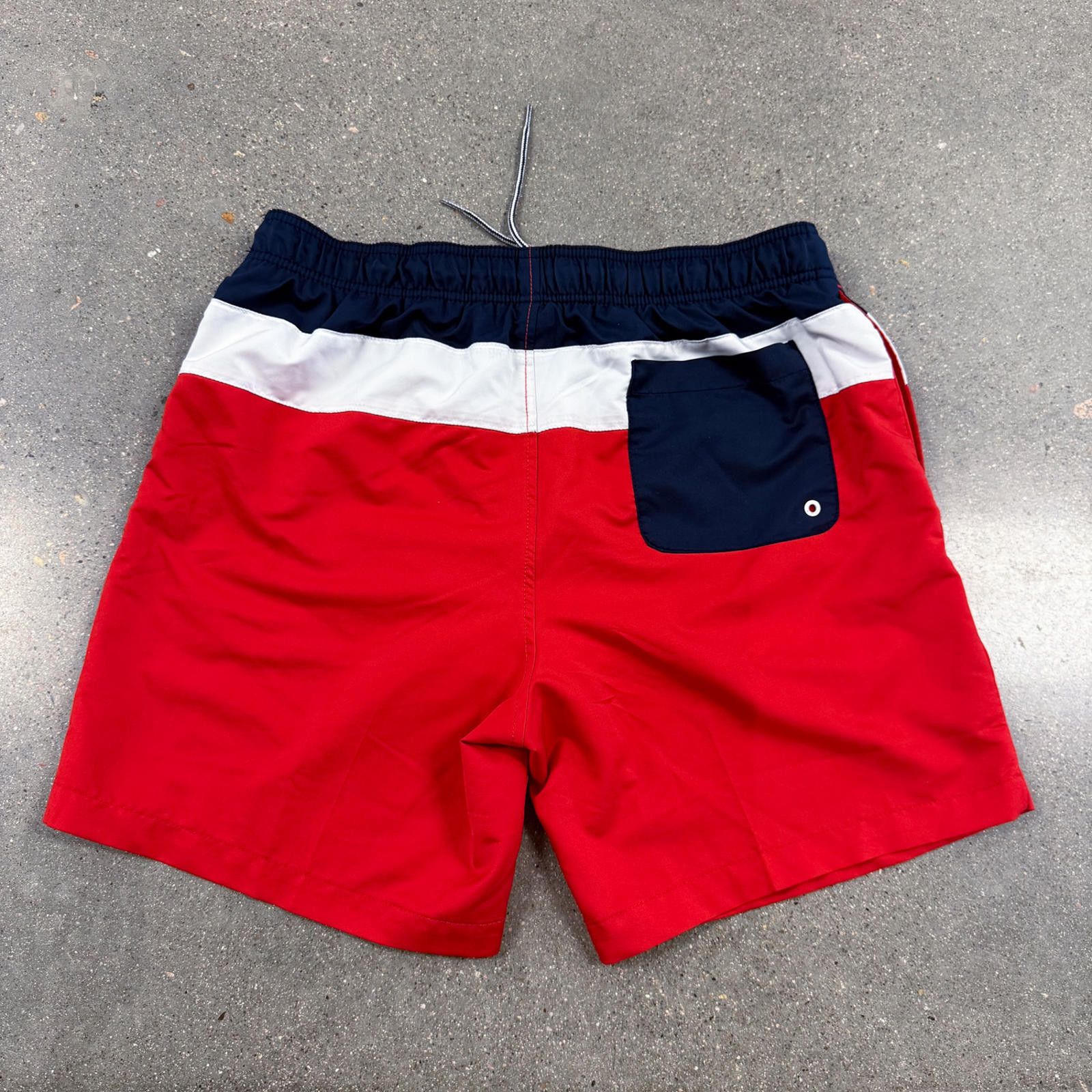 Speedo Speedo Men's Swim Trunks Red White Blue July 4th - L Size US 34 / EU 50 - 5 Thumbnail