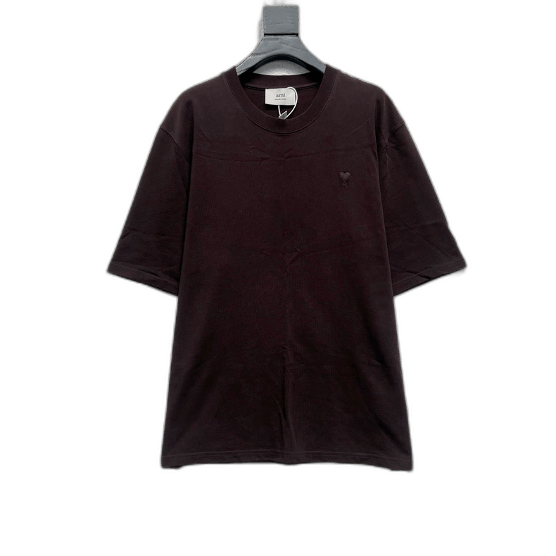AMI AMI Heart Embroidery Short Sleeve T-Shirt Size US XL / EU 56 / 4 - 1 Thumbnail