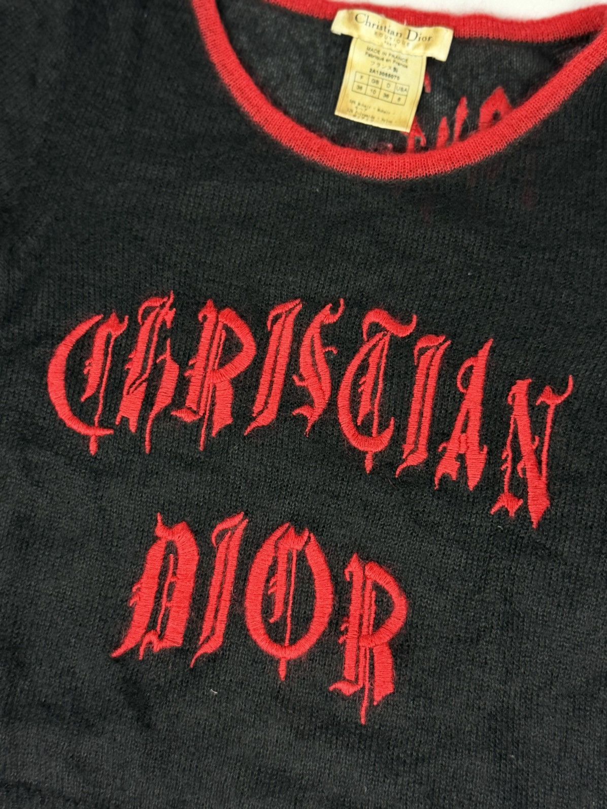 Dior RARE Dior by Galliano SS02 Gothic Blood Red 1947 Tops Size S / US 4 / IT 40 - 6 Thumbnail