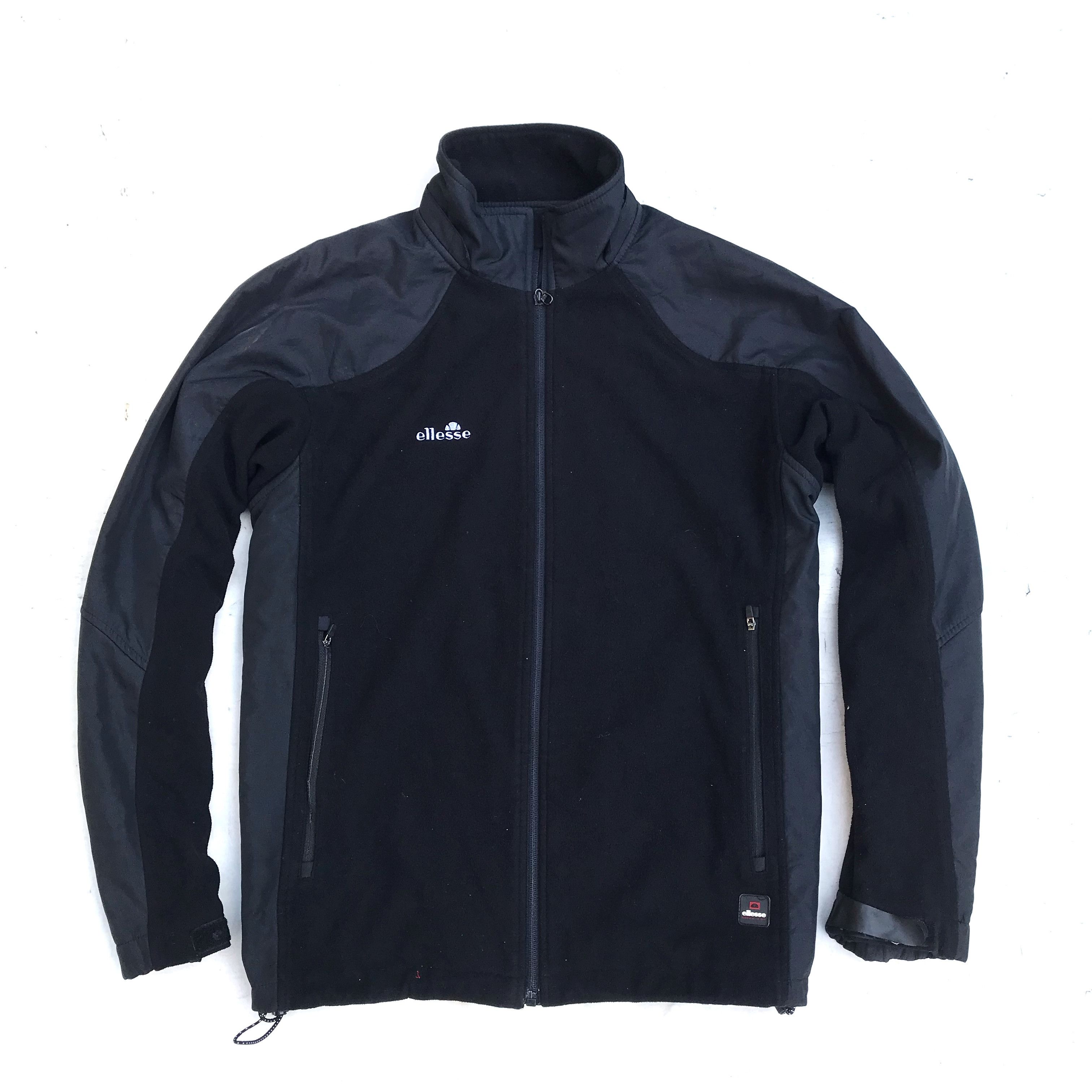 Ellesse Vintage Ellesse Black Polar nylon fleece Jacket Waterproof Size US L / EU 52-54 / 3 - 7 Thumbnail