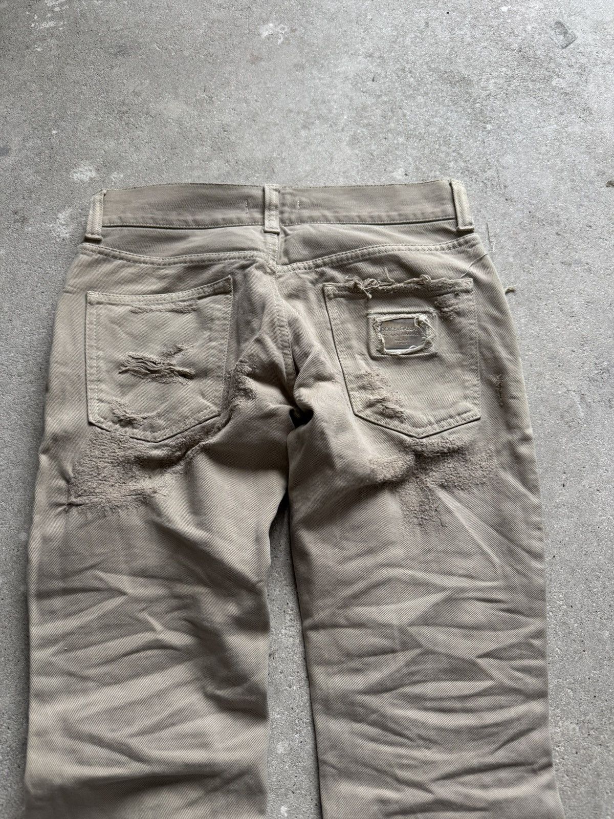 Dolce & Gabbana 2004 Dolce&Gabbana Distressed Ripped Jeans Size US 29 - 14 Thumbnail