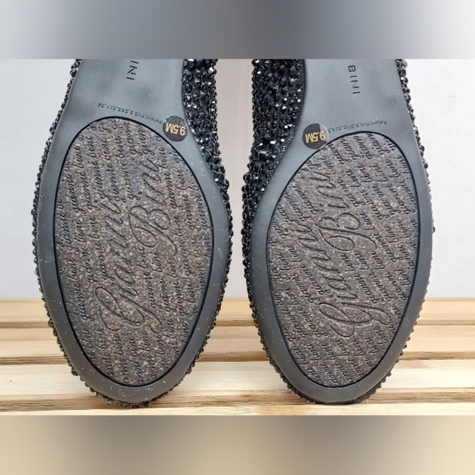 Other Gianni Bini Womens Black Rhinestone Slip On Shoes Size 9.5 Size US 9.5 / IT 39.5 - 11 Thumbnail