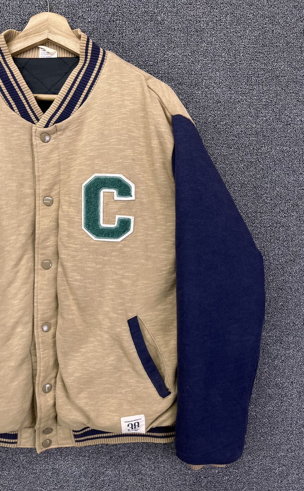 Champion Vintage Champion Trashed Sun Faded Varsity Jacket Size US M / EU 48-50 / 2 - 4 Thumbnail