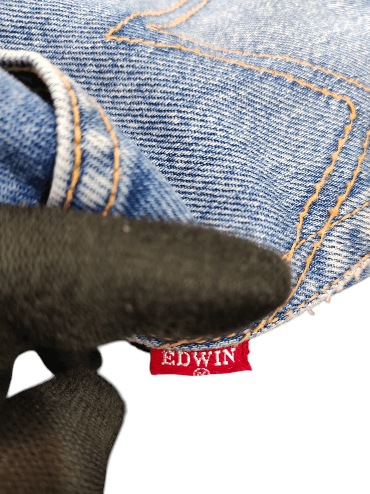 Number (N)ine × Undercover Vintage 80s Edwin Clawmark Distress Faded Denim Jeans Size US 32 / EU 48 - 8 Thumbnail