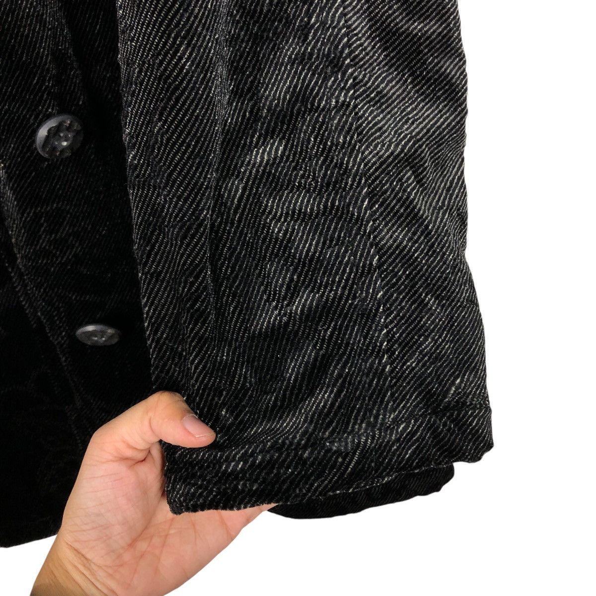 Japanese Brand × Vintage 📌Vintage Chore Button Jacket Rich Black Vinvert Size US L / EU 52-54 / 3 - 16 Thumbnail