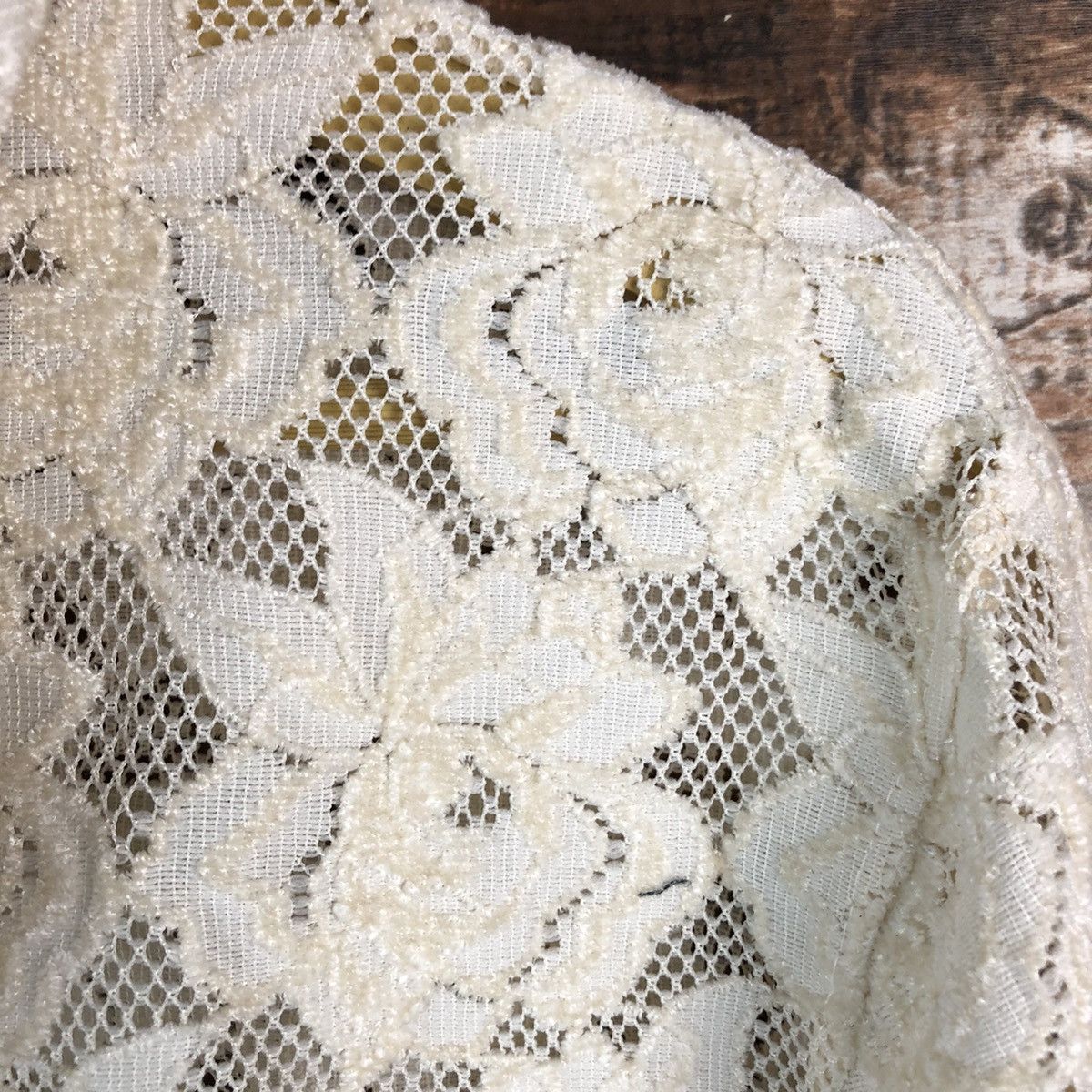 Homespun Knitwear Splash White crochet meshnet art Cardigan Knitwear #A2302 Size M / US 6-8 / IT 42-44 - 17 Thumbnail