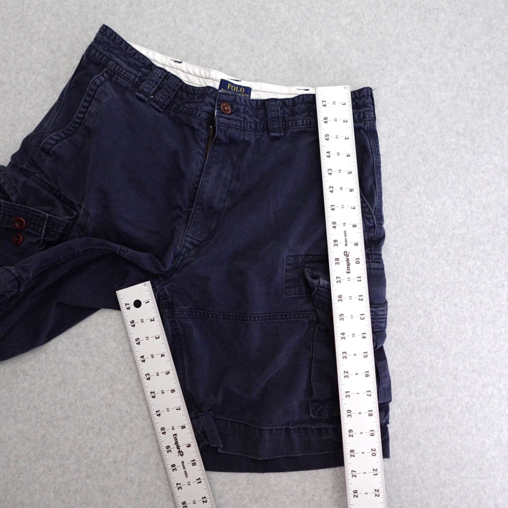 Polo Ralph Lauren VINTAGE Polo Ralph Lauren Shorts Adult Size 36 Cargo Navy Blue w Pockets Size US M / EU 48-50 / 2 - 5 Thumbnail