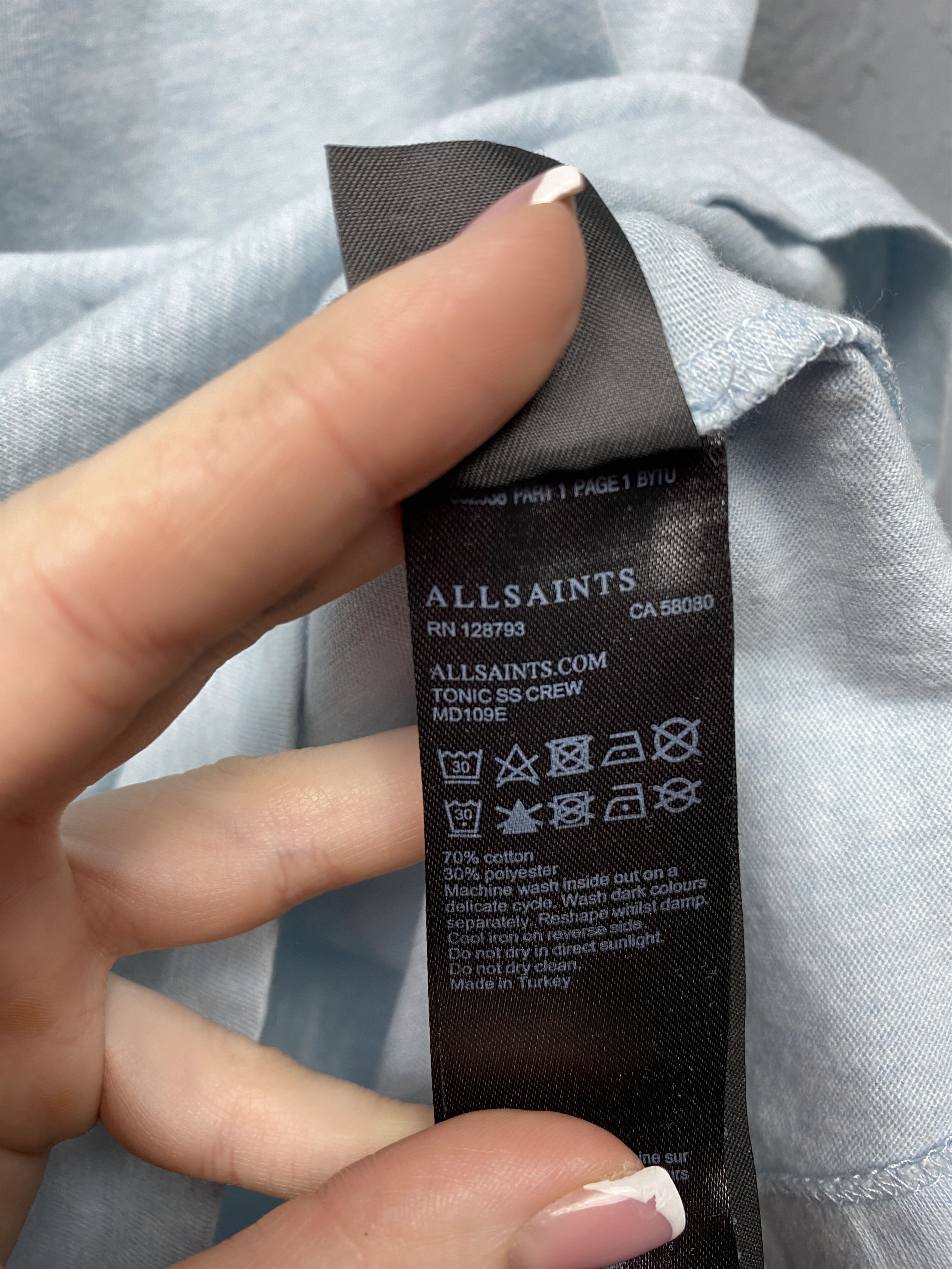 Allsaints Allsaints Vintage Mens Tonic Crew Neck T-Shirt Size US S / EU 44-46 / 1 - 5 Thumbnail