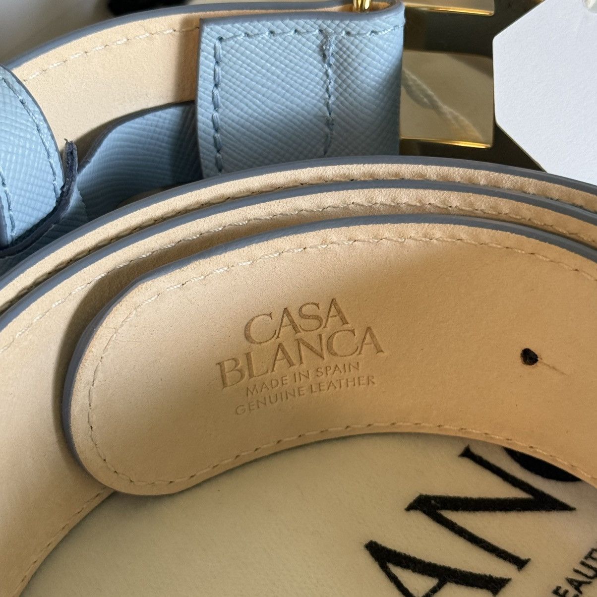 Casablanca Casablanca Leather Belt Blue/Gold Size 95 Size ONE SIZE - 10 Thumbnail
