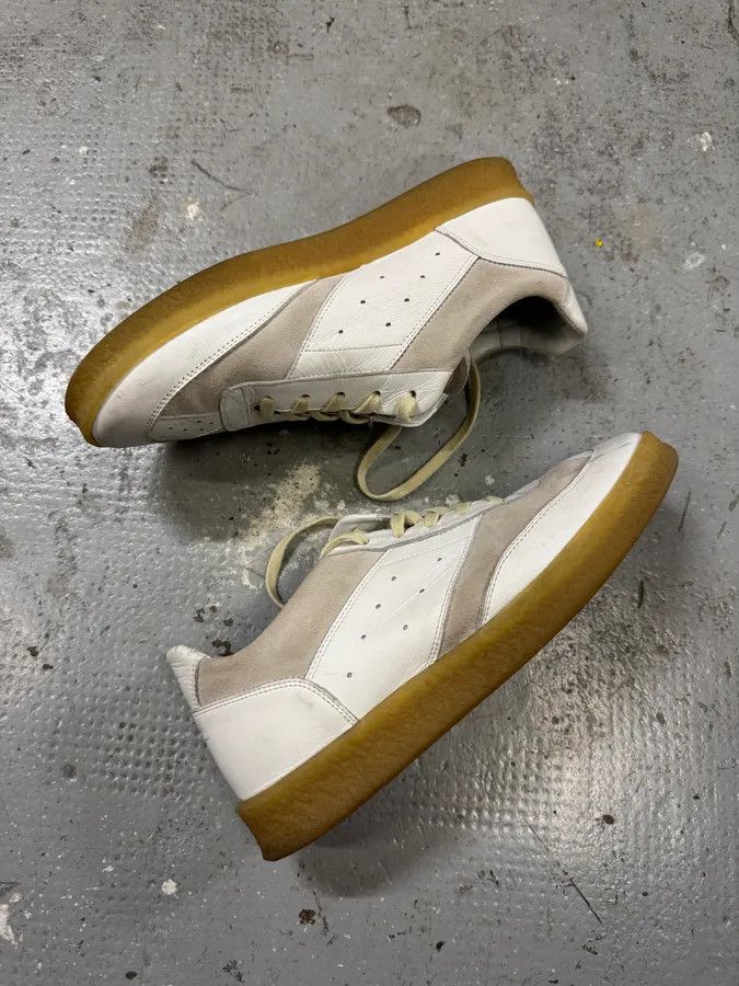 Maison Margiela Maison Margiela White Low Leather Shoes Size US 8 / EU 41 - 5 Thumbnail