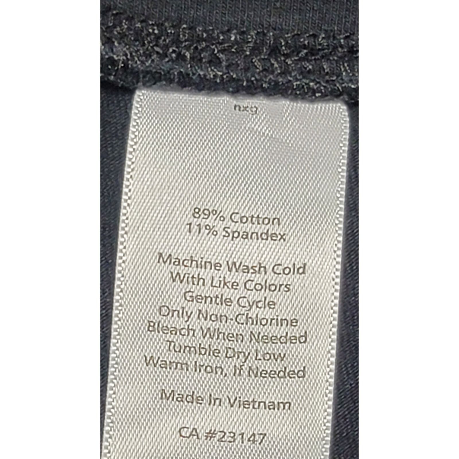 Other Talbots Black Flat Front Tapered Leggings Large Lightweight Size 34" / US 12 / IT 48 - 4 Thumbnail