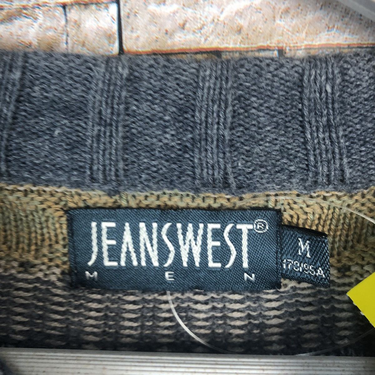 Vintage Jeans West Brown stripe design Knitwear #A31 Size M / US 6-8 / IT 42-44 - 9 Thumbnail