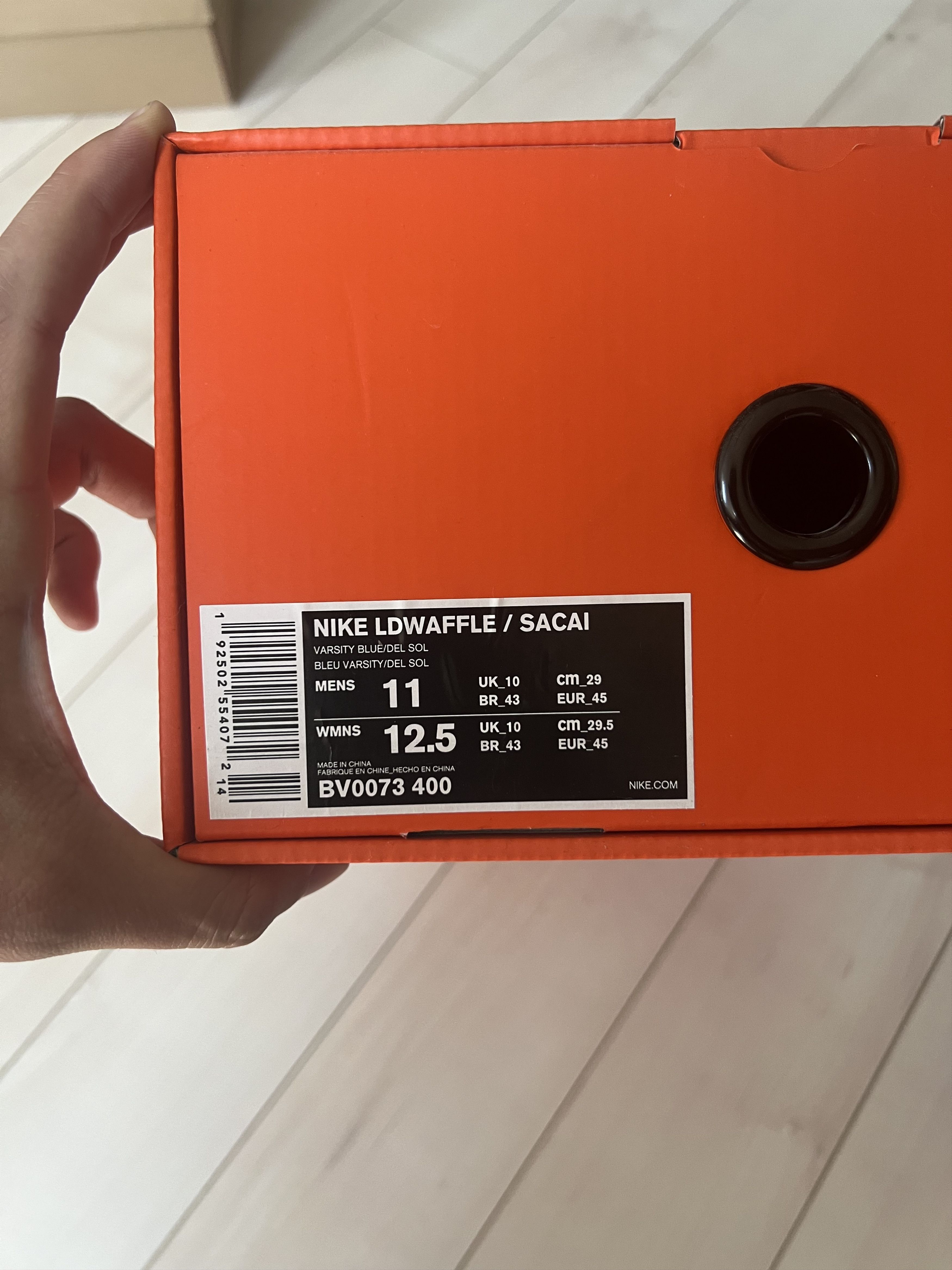 Nike × Sacai Nike x Sacai LDWaffle Varsity Blue Size US 11 / EU 44 - 4 Thumbnail