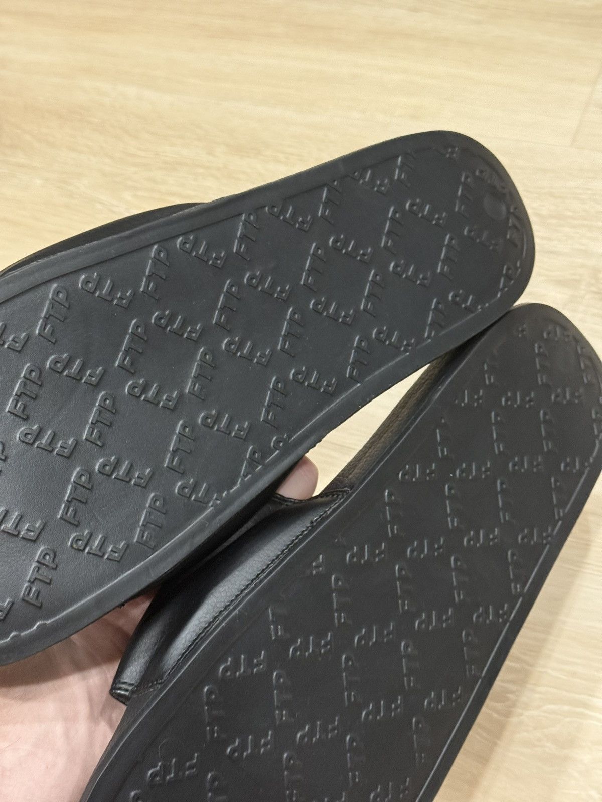 Fuck The Population FTP Outline Logo Slides Size US 13 / EU 46 - 5 Thumbnail