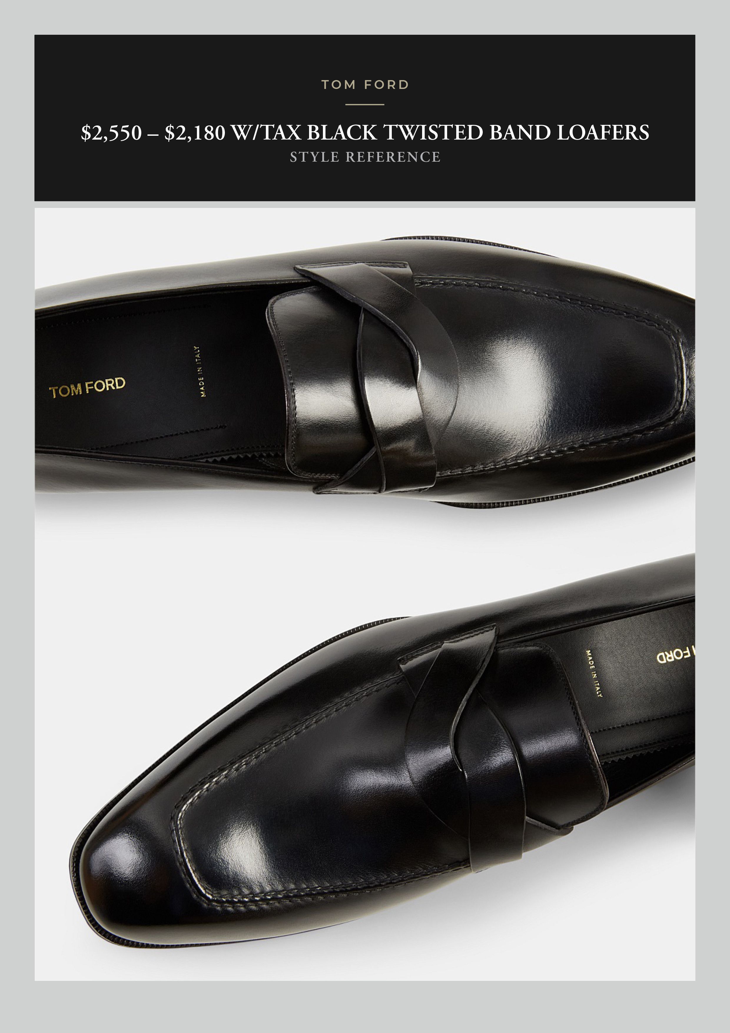 Tom Ford Best Dressed Rare Tall Heel $2,180 Twisted Band Loafers Size US 10 / EU 43 - 2 Thumbnail