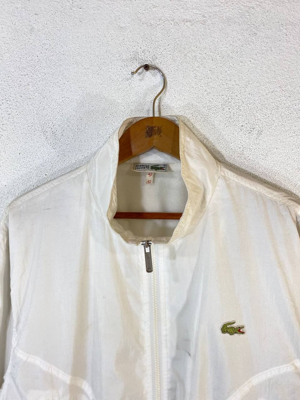 Lacoste vintage lacoste white bomber style jacket Size US L / EU 52-54 / 3 - 2 Thumbnail