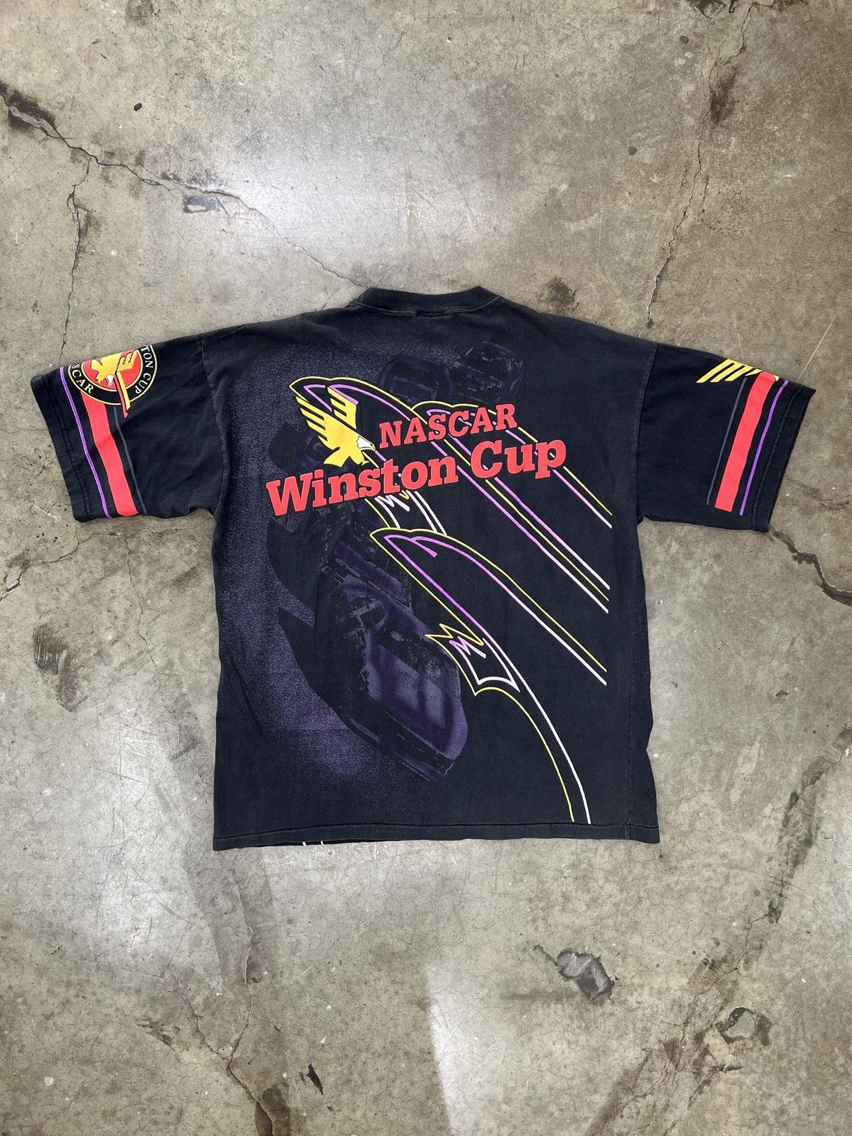 NASCAR Vintage 90s AOP NASCAR Winston Cup Racing Tee XL Size US XL / EU 56 / 4 - 5 Thumbnail