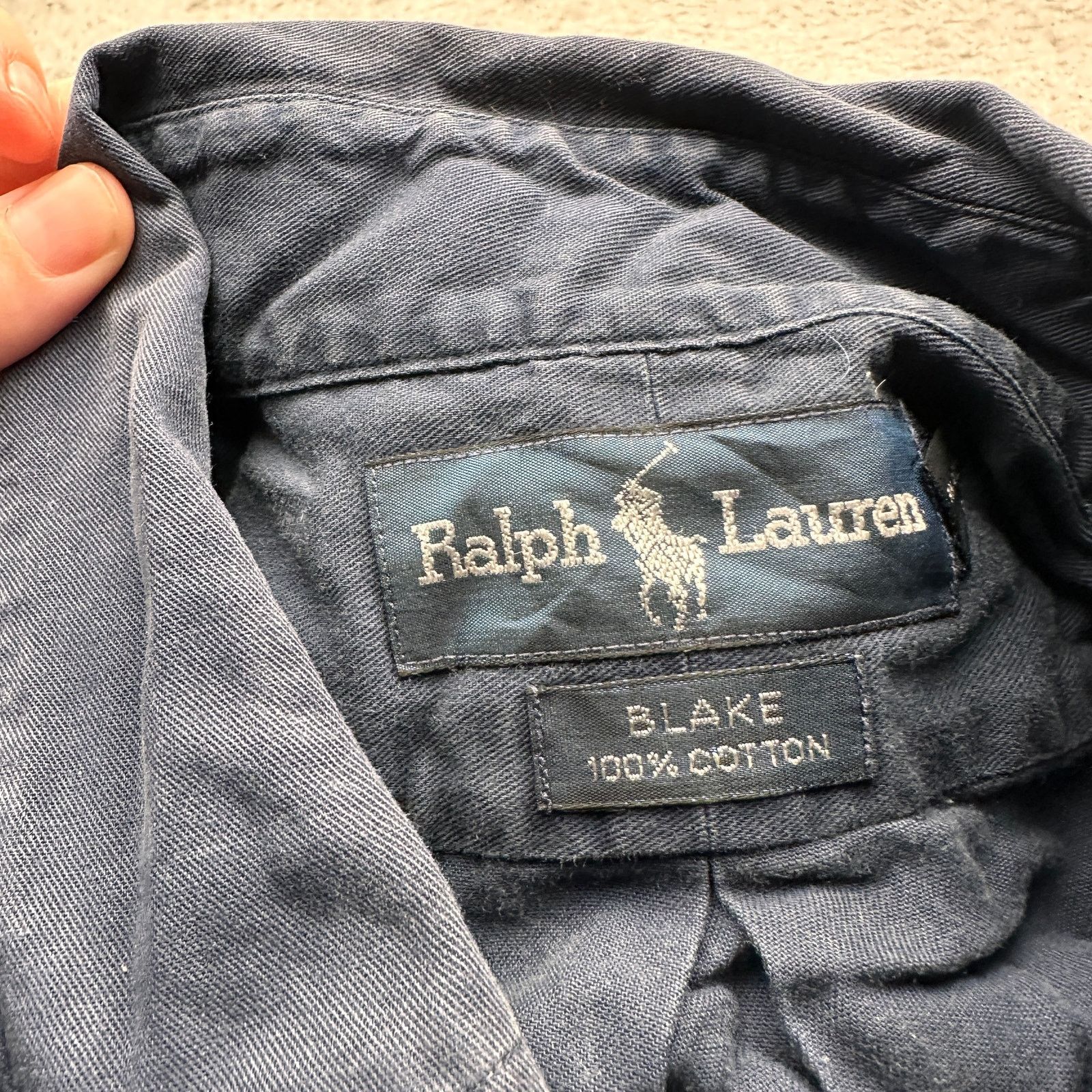 Ralph Lauren Ralph Lauren Blake Twill Button Down Shirt Mens Large Navy Size US L / EU 52-54 / 3 - 3 Thumbnail