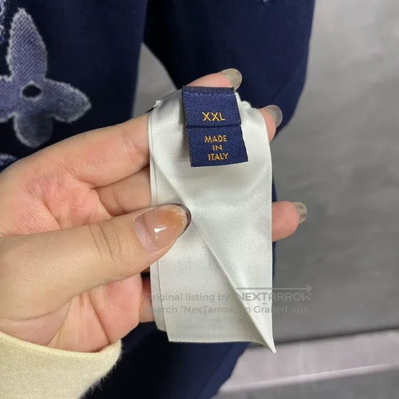 Louis Vuitton Louis Vuitton Blue ink-printed short-sleeved T-shirt Size US XXL / EU 58 / 5 - 3 Thumbnail
