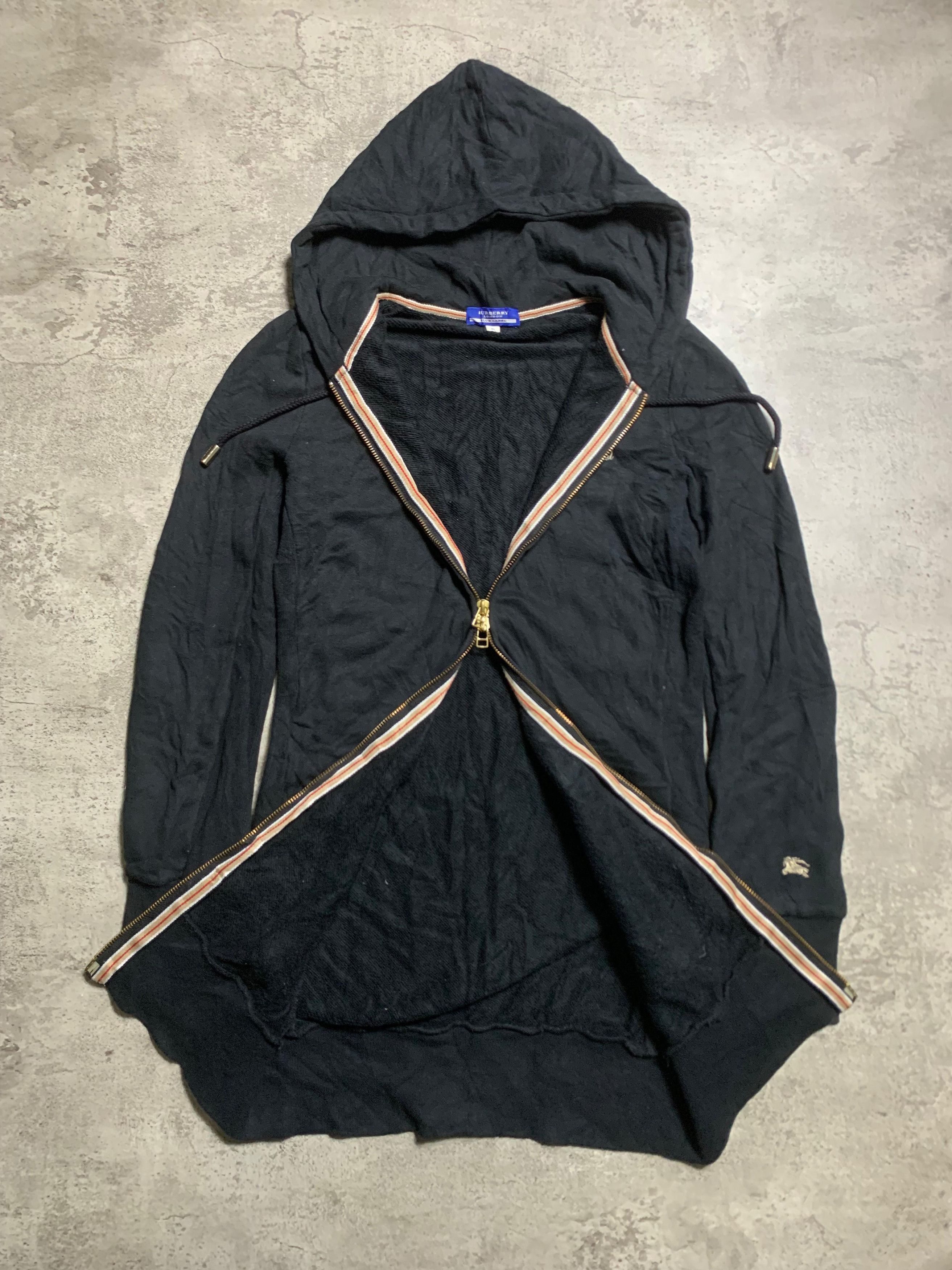 Burberry Burberry London Script Logo Black Zip Up Hoodie Size S / US 4 / IT 40 - 4 Thumbnail