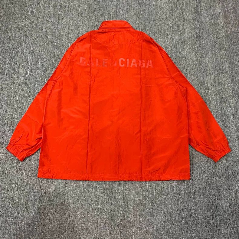 Balenciaga Balenciaga Red embroidered logo windbreaker jacket Size US M / EU 48-50 / 2 - 2 Thumbnail