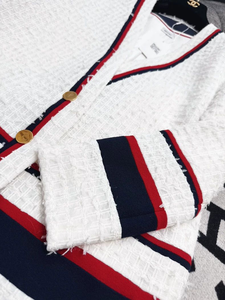 Thom Browne Thom Browne White tweed long sleeve jacket Size M / US 6-8 / IT 42-44 - 7 Thumbnail