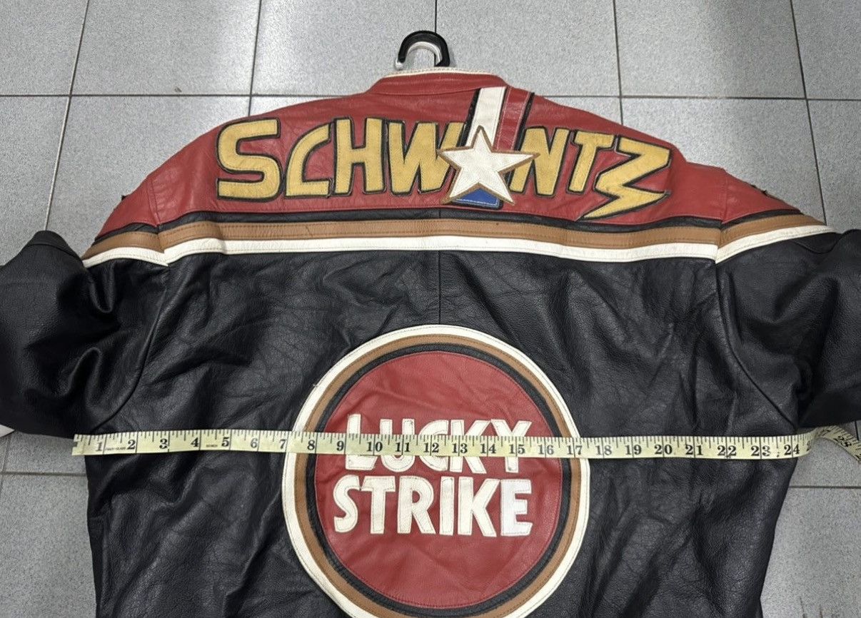 Vintage 90's LUCKY STRIKE Leather Jacket Size XL-XXL Size US L / EU 52-54 / 3 - 19 Thumbnail
