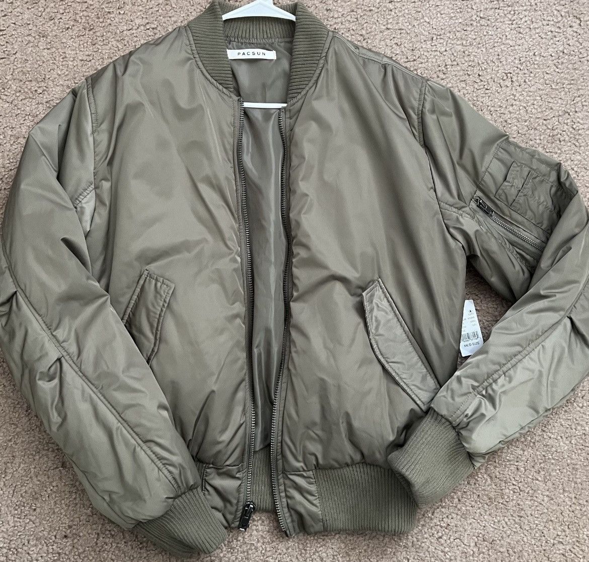 PacSun Bomber Jacket Reversible Silver & on sale Black - XL