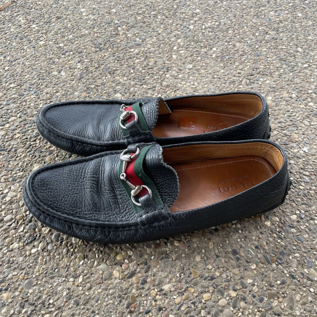 Gucci Gucci Horsebit Driving Loafers Black Leather 9 Slip On Size US 9 / EU 42 - 4 Thumbnail