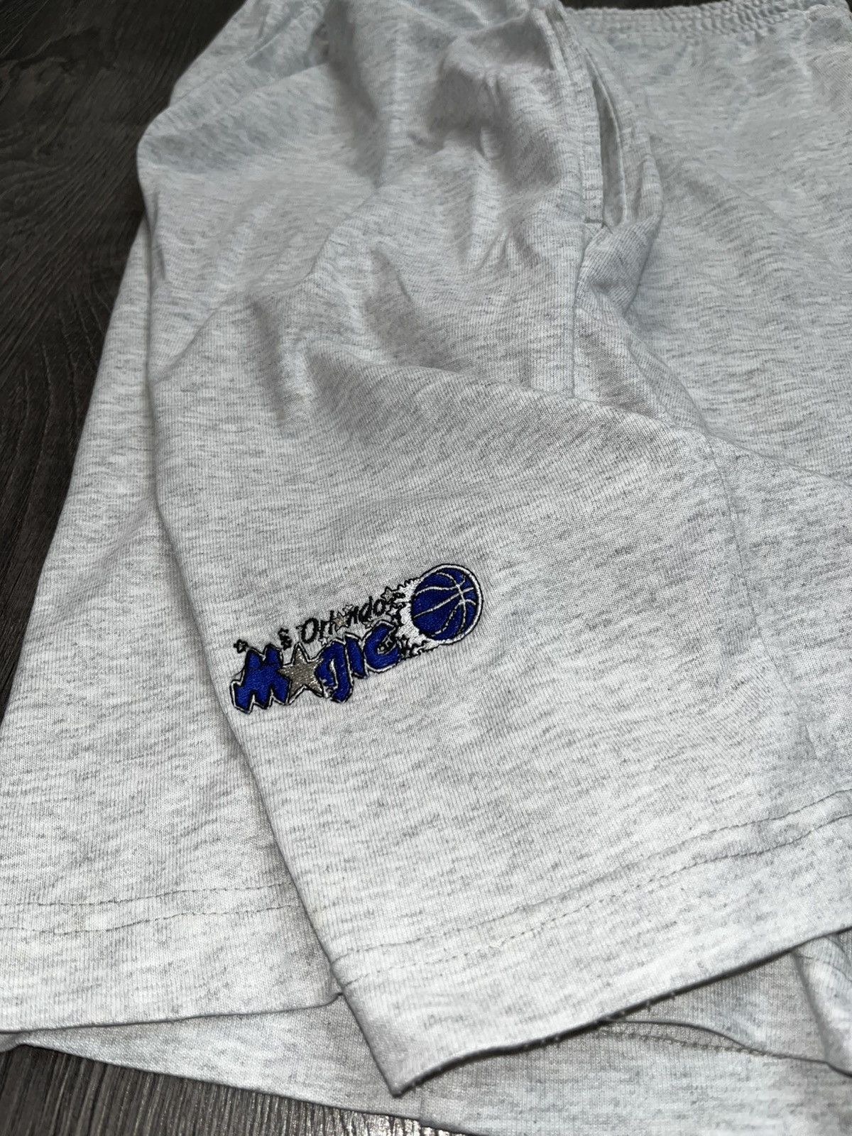 Nutmeg Vintage 90s Nutmeg Mills Orlando Magic Grey Sweat Shorts Size US 31 - 2 Thumbnail